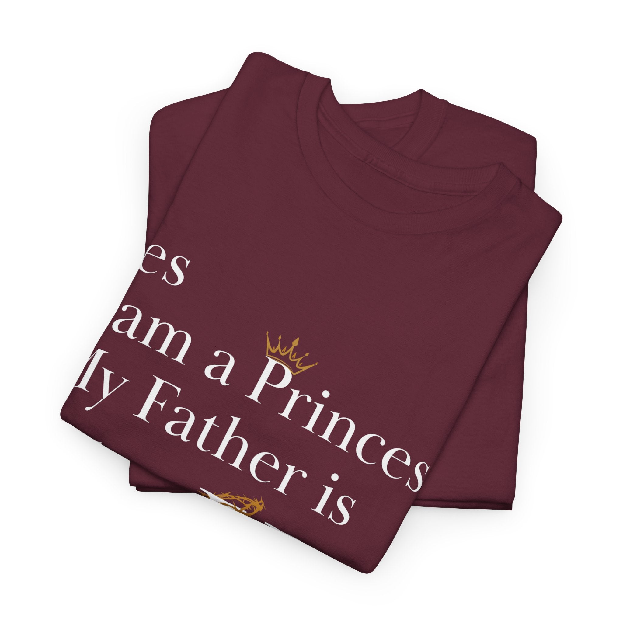 Christian Princess Tee - Inspirational Faith T-Shirt, Gift for Women, Casual Wear, Church Events, Everyday Comfort