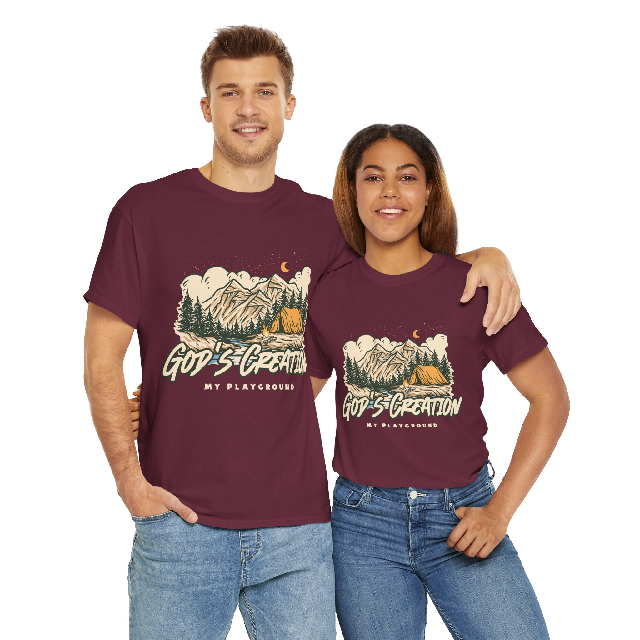 Nature-Inspired Unisex Heavy Cotton Tee, God’s Creation My Playground Shirt, Outdoor Enthusiast Apparel, Gift for Adventurers, Camping [...]