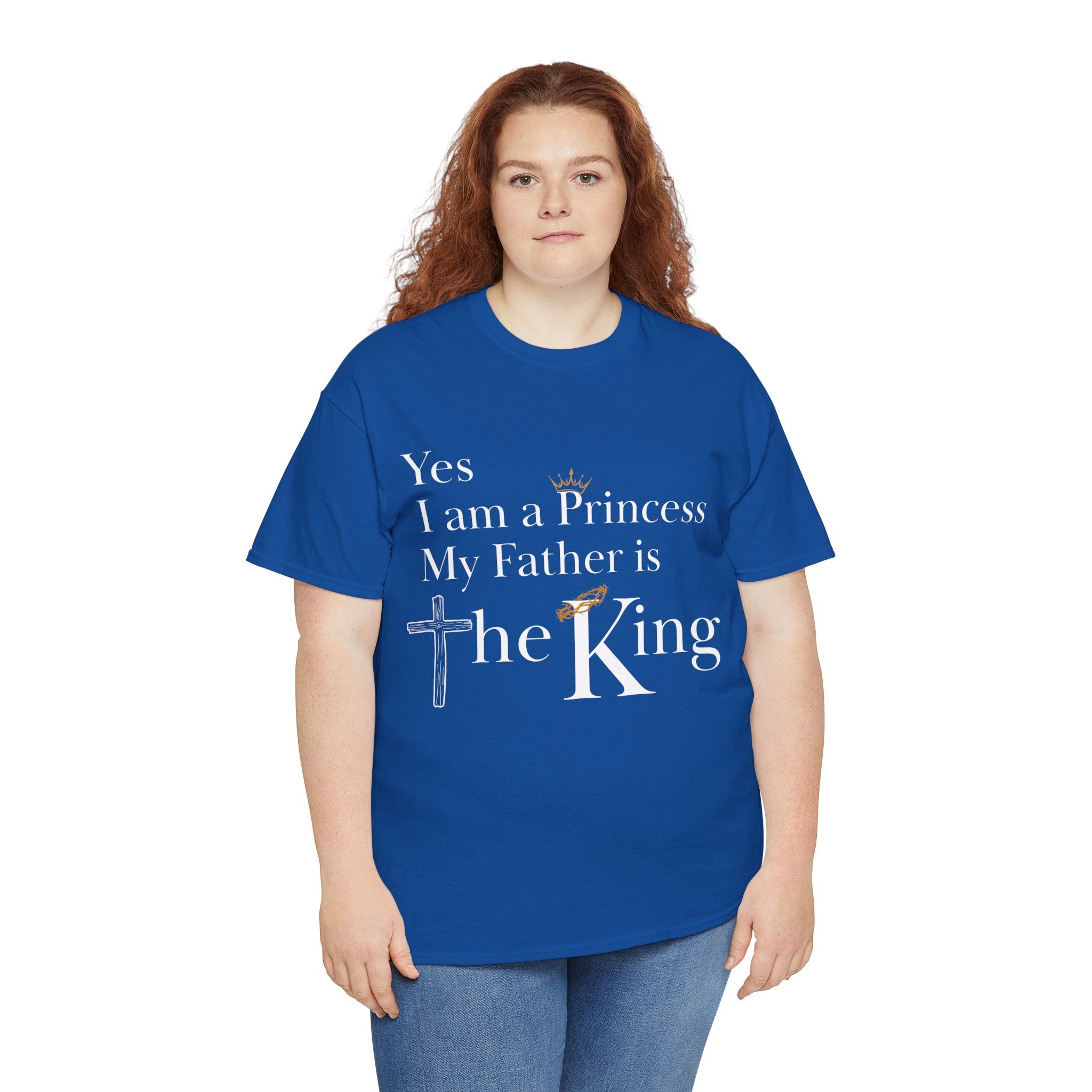 Christian Princess Tee - Inspirational Faith T-Shirt, Gift for Women, Casual Wear, Church Events, Everyday Comfort