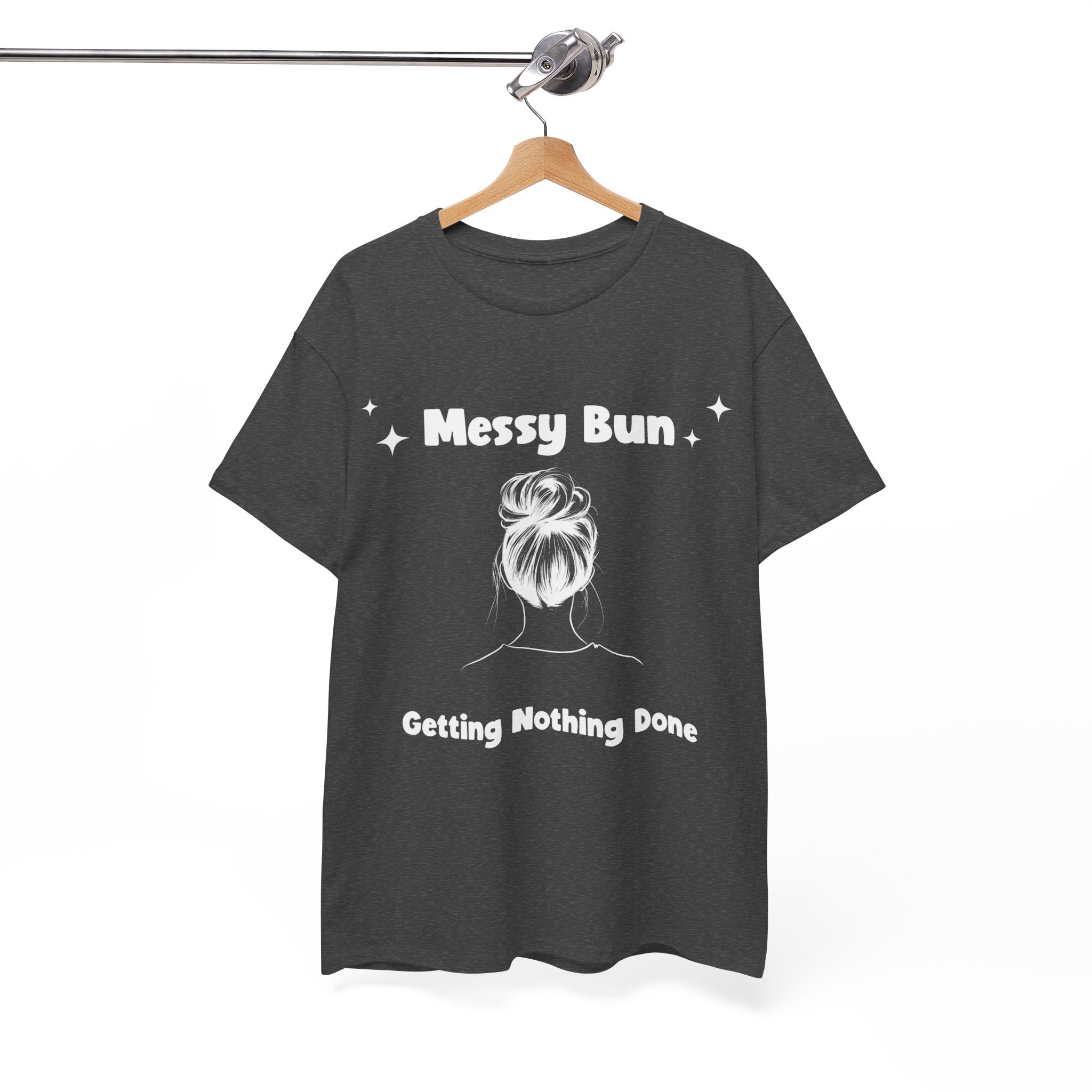 Messy Bun Getting Nothing Done Unisex Heavy Cotton Tee - Casual Everyday Tee for Home, Gift for Friends, Relaxed Fit for Women, Funny Quote Shirt, Ideal [...]
