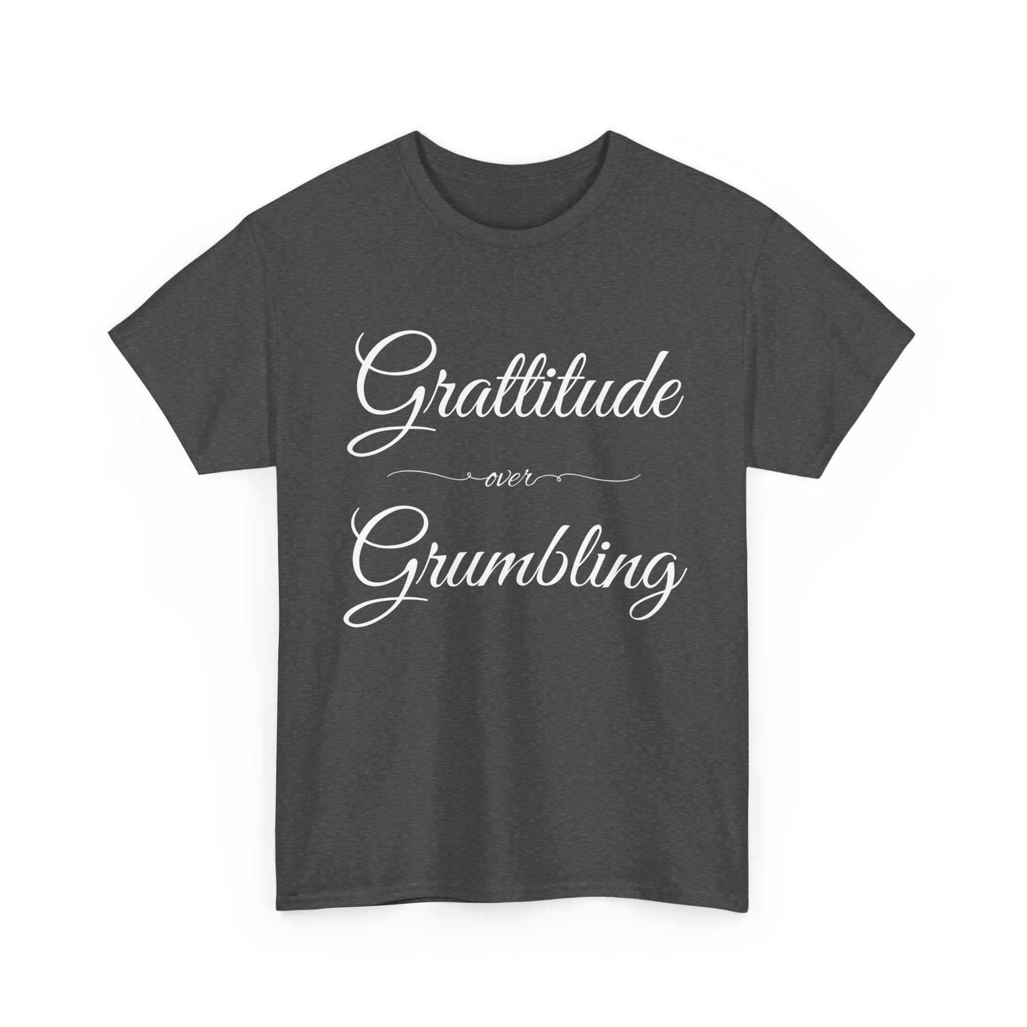 Gratitude Over Grumbling Unisex Heavy Cotton Tee - Positive Vibes T-Shirt, Gift for Friends, Motivational Clothing, Everyday Wear, [...]