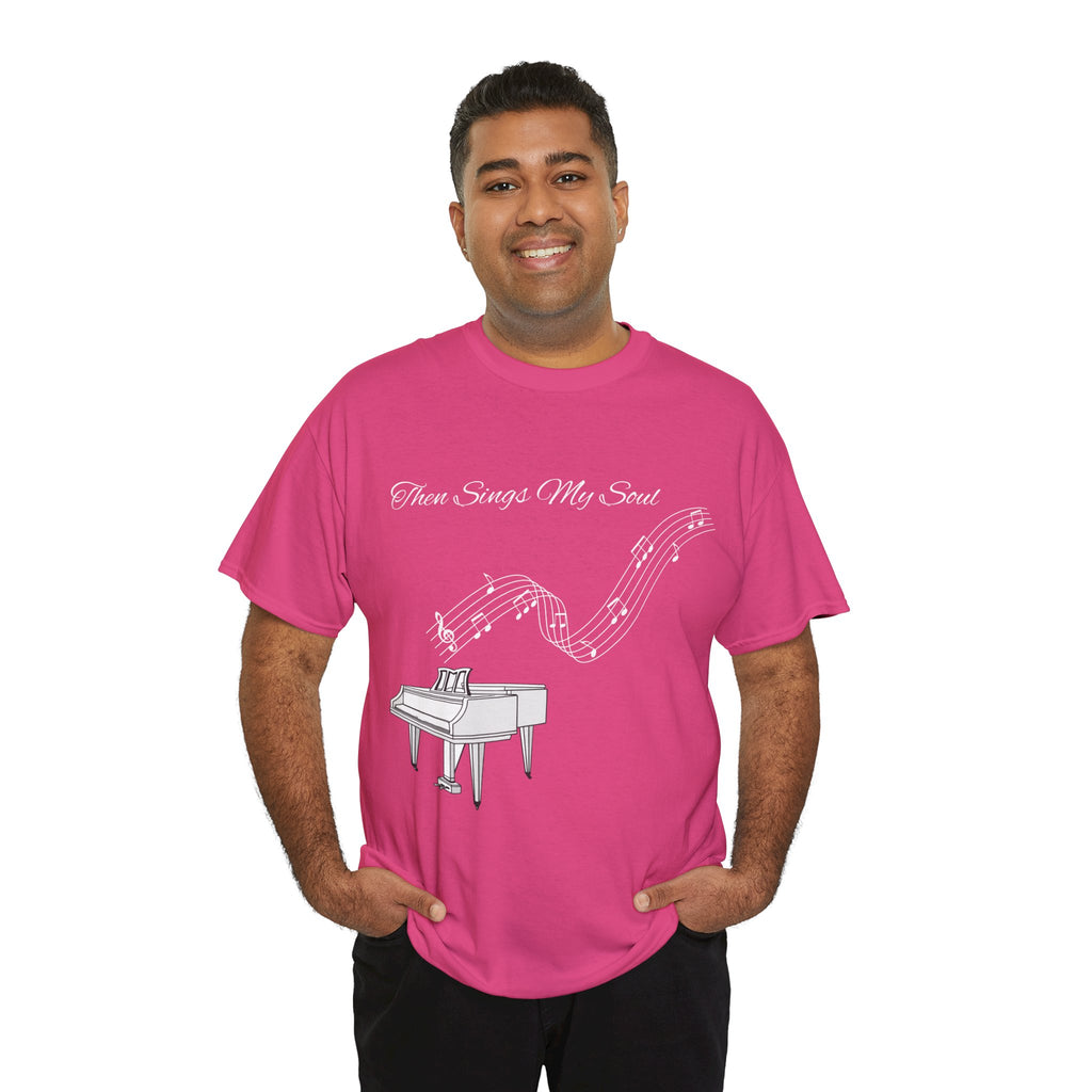 Melodic Soul Unisex Tee | Music Lover's Gift, Creative Expression, Casual Wear, Piano Art, Gift for Musicians