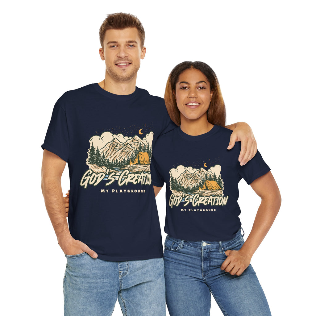 Nature-Inspired Unisex Heavy Cotton Tee, God’s Creation My Playground Shirt, Outdoor Enthusiast Apparel, Gift for Adventurers, Camping [...]