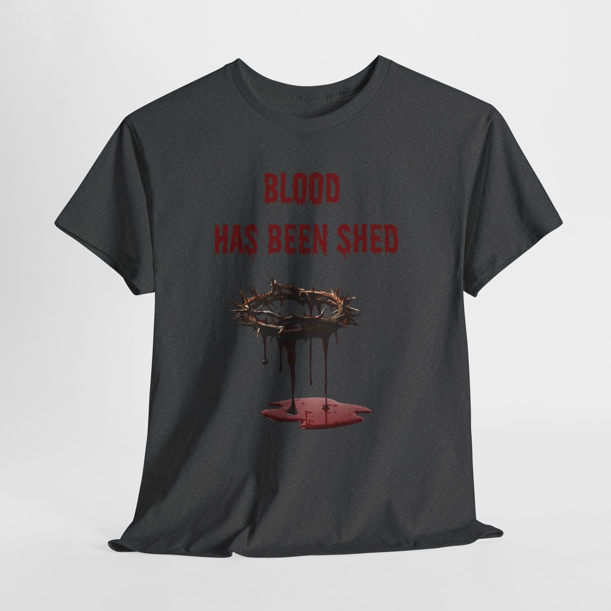 Faith-Inspired Halloween Graphic Tee, Unisex Heavy Cotton T-Shirt, Spiritual Apparel, Religious Gift, Church Event Wear, Unique Faith T-Shirt