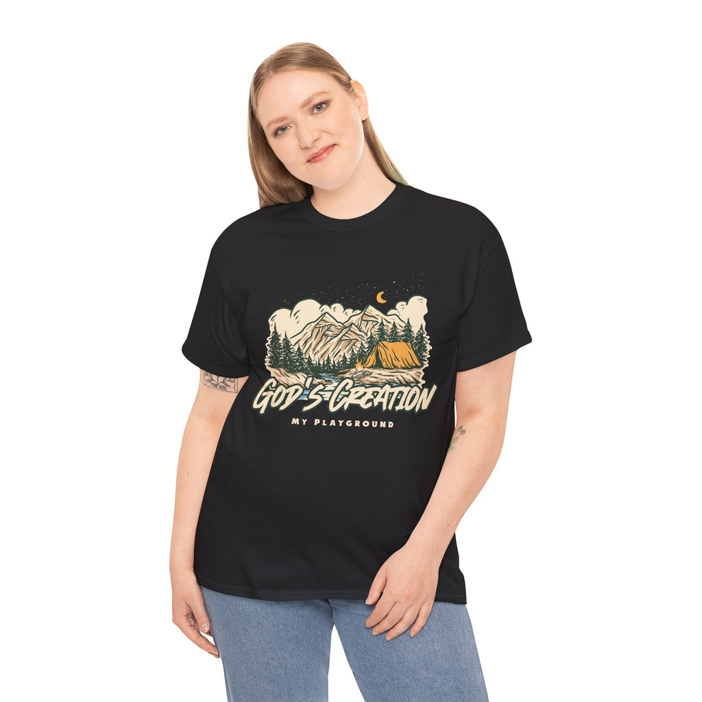 Nature-Inspired Unisex Heavy Cotton Tee, God’s Creation My Playground Shirt, Outdoor Enthusiast Apparel, Gift for Adventurers, Camping [...]