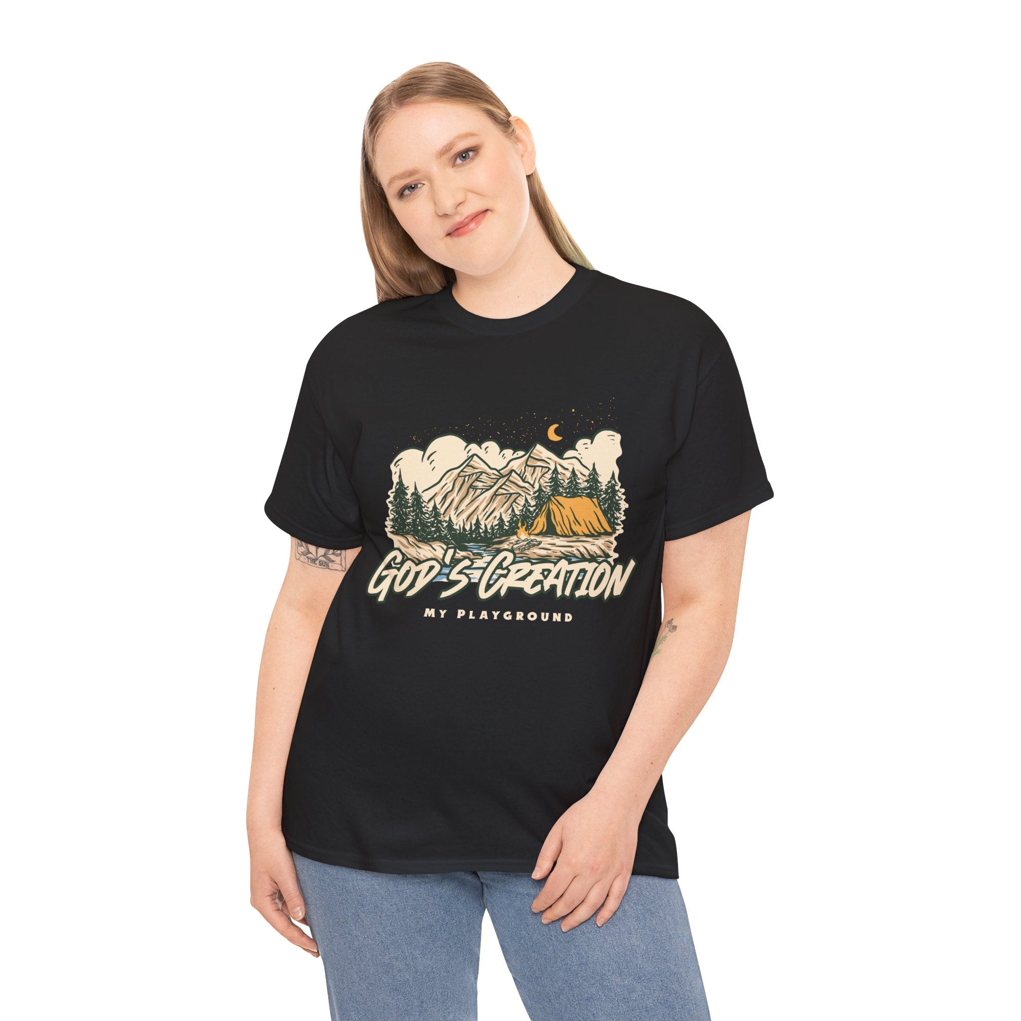 Nature-Inspired Unisex Heavy Cotton Tee, God’s Creation My Playground Shirt, Outdoor Enthusiast Apparel, Gift for Adventurers, Camping [...]