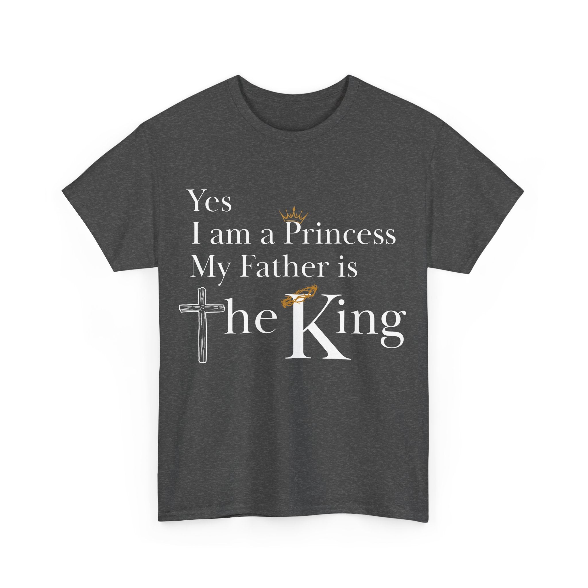 Christian Princess Tee - Inspirational Faith T-Shirt, Gift for Women, Casual Wear, Church Events, Everyday Comfort