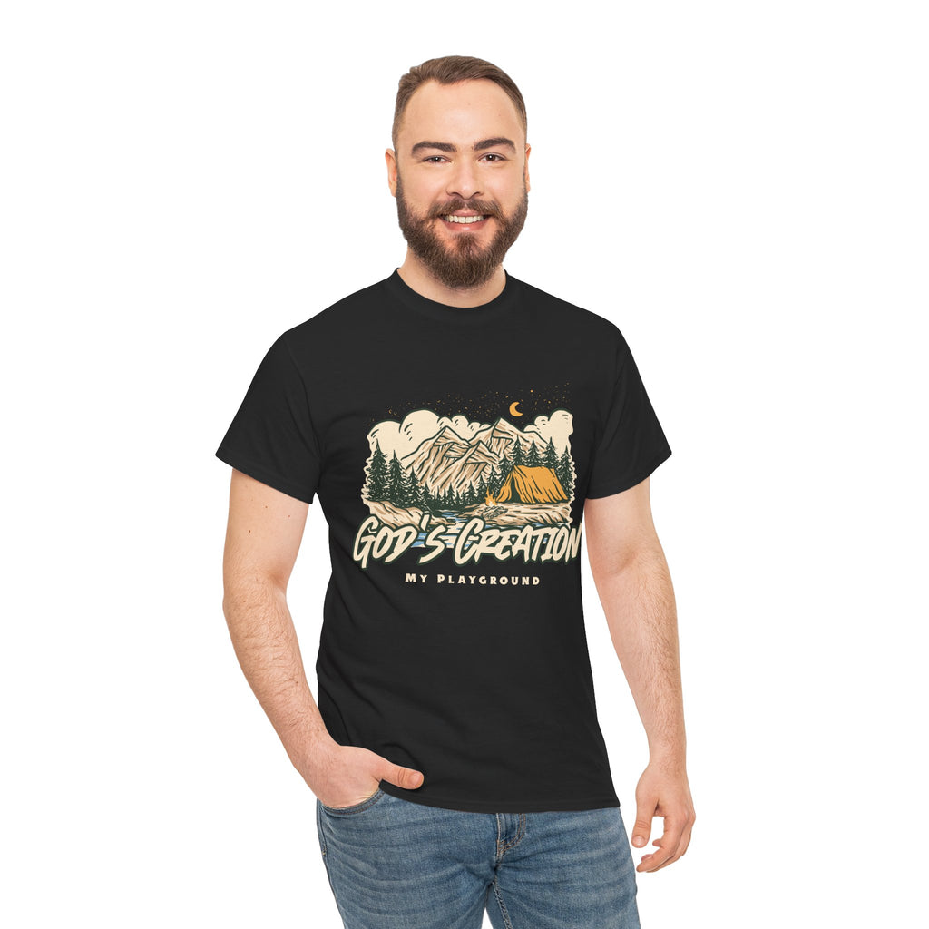 Nature-Inspired Unisex Heavy Cotton Tee, God’s Creation My Playground Shirt, Outdoor Enthusiast Apparel, Gift for Adventurers, Camping [...]
