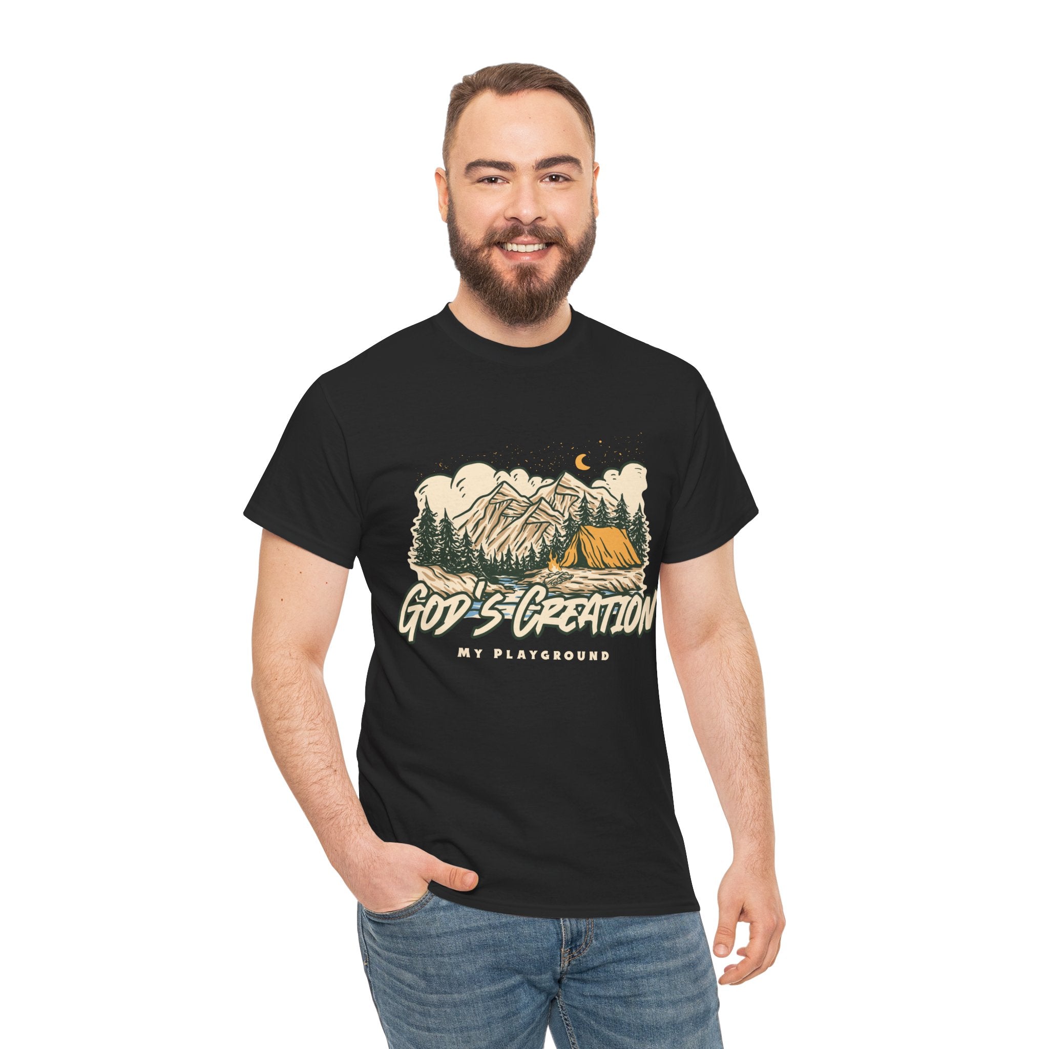 Nature-Inspired Unisex Heavy Cotton Tee, God’s Creation My Playground Shirt, Outdoor Enthusiast Apparel, Gift for Adventurers, Camping [...]