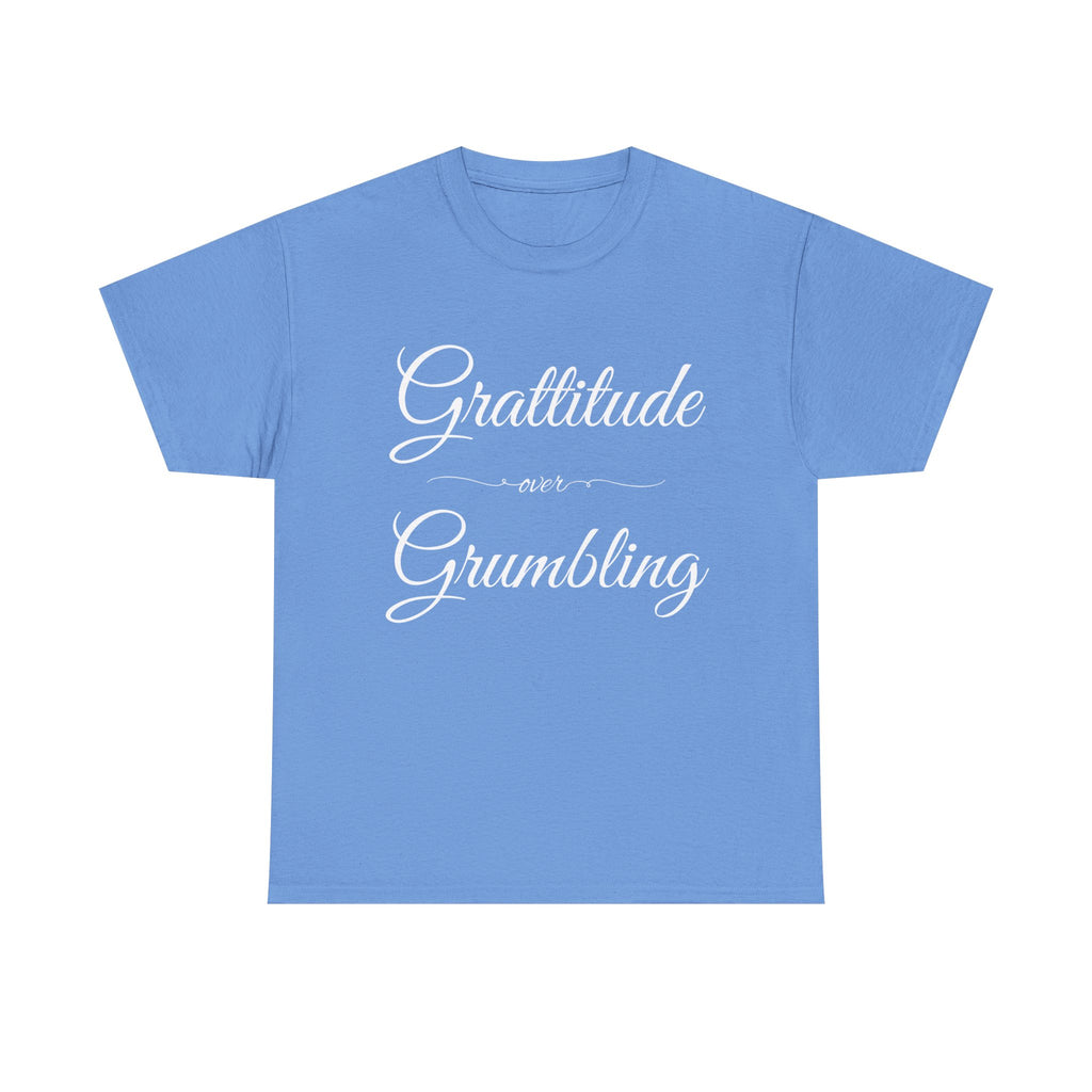 Gratitude Over Grumbling Unisex Heavy Cotton Tee - Positive Vibes T-Shirt, Gift for Friends, Motivational Clothing, Everyday Wear, [...]