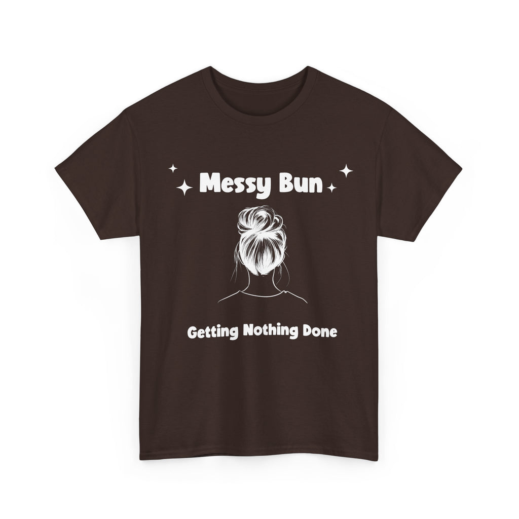 Messy Bun Getting Nothing Done Unisex Heavy Cotton Tee - Casual Everyday Tee for Home, Gift for Friends, Relaxed Fit for Women, Funny Quote Shirt, Ideal [...]