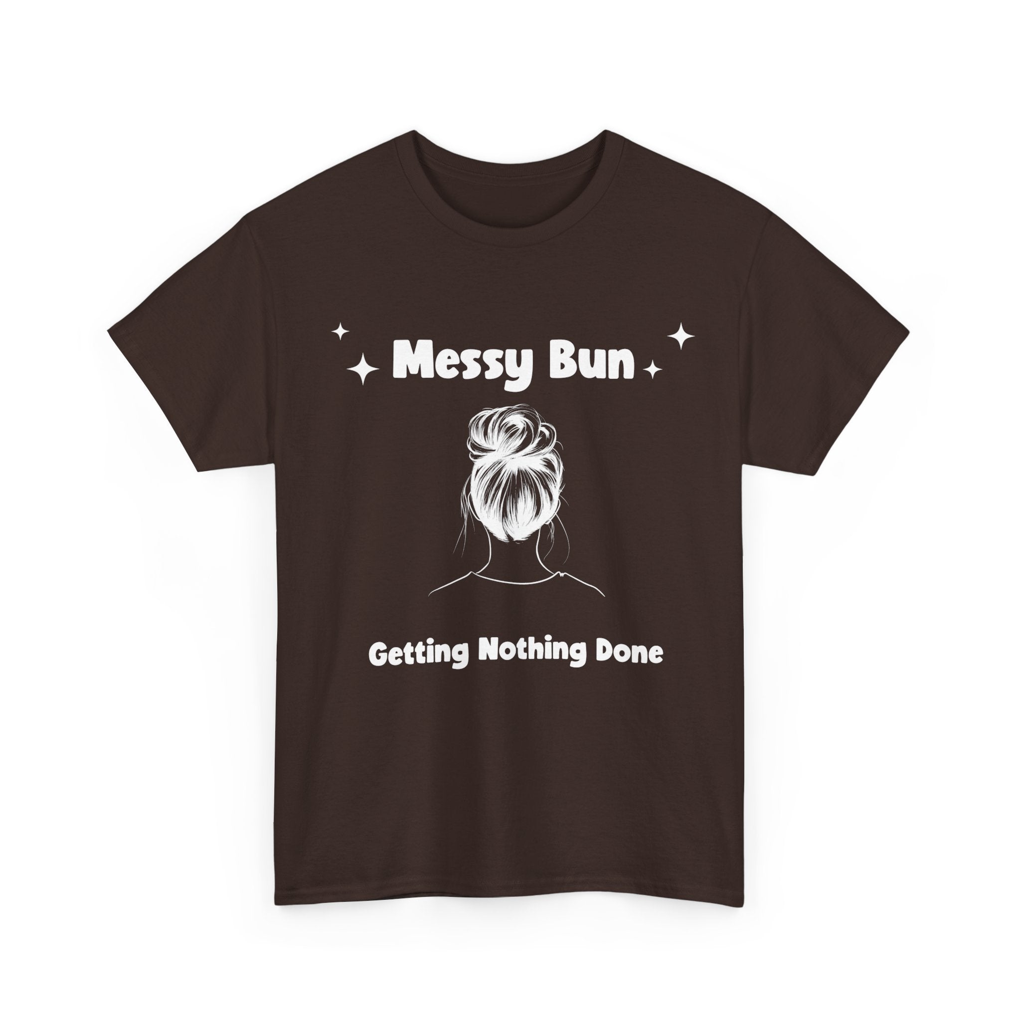 Messy Bun Getting Nothing Done Unisex Heavy Cotton Tee - Casual Everyday Tee for Home, Gift for Friends, Relaxed Fit for Women, Funny Quote Shirt, Ideal [...]