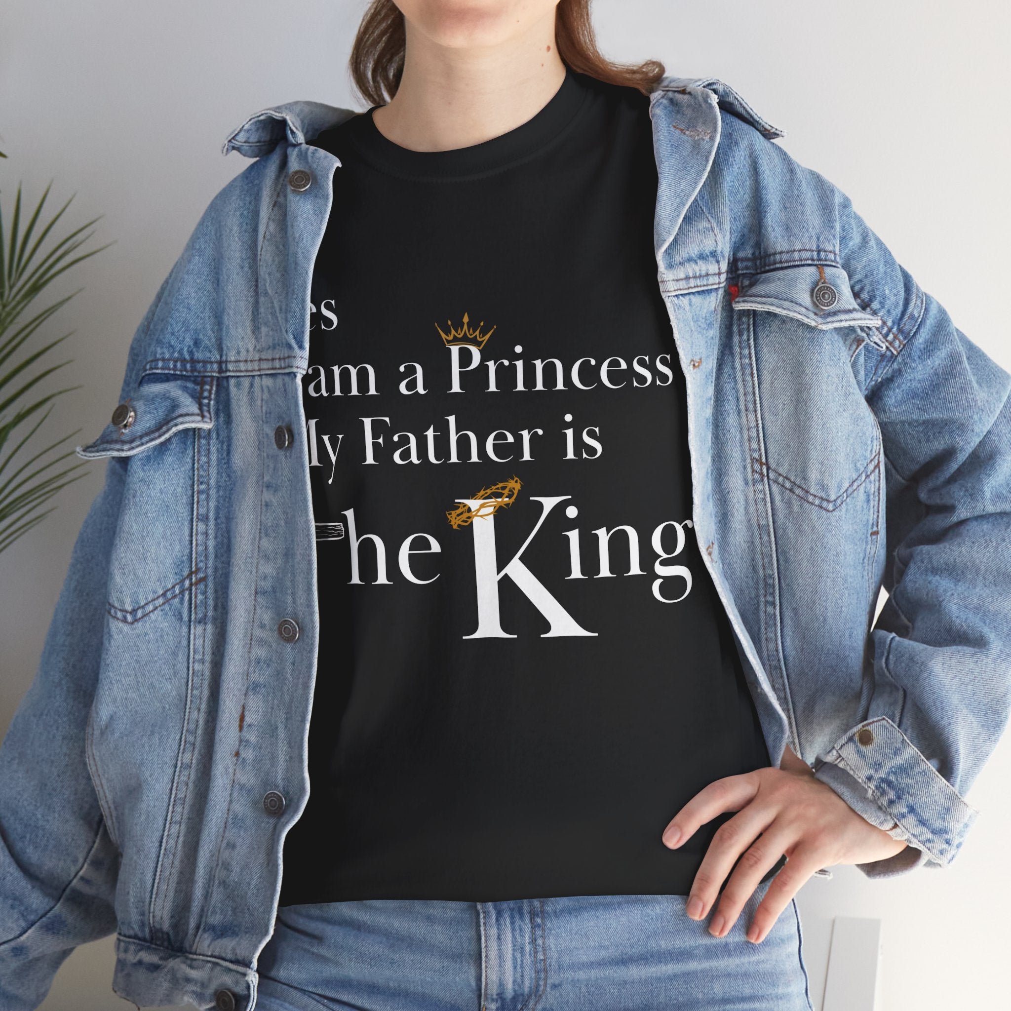 Christian Princess Tee - Inspirational Faith T-Shirt, Gift for Women, Casual Wear, Church Events, Everyday Comfort