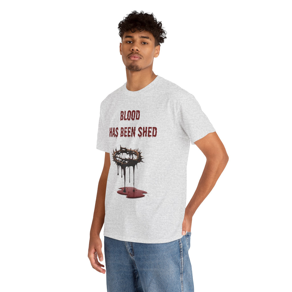 Faith-Inspired Halloween Graphic Tee, Unisex Heavy Cotton T-Shirt, Spiritual Apparel, Religious Gift, Church Event Wear, Unique Faith T-Shirt