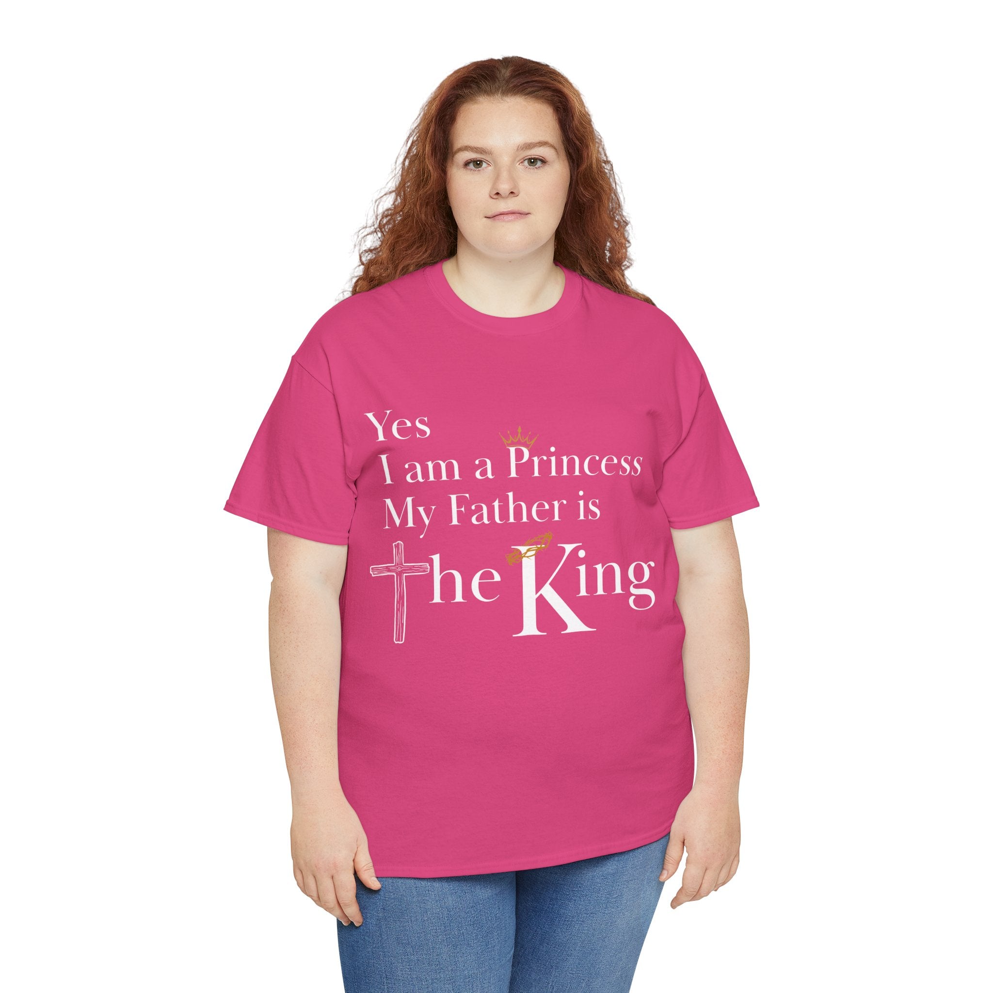 Christian Princess Tee - Inspirational Faith T-Shirt, Gift for Women, Casual Wear, Church Events, Everyday Comfort