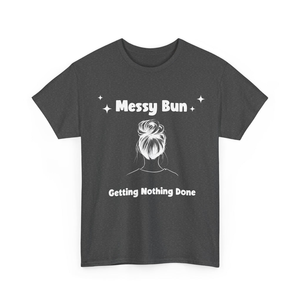 Messy Bun Getting Nothing Done Unisex Heavy Cotton Tee - Casual Everyday Tee for Home, Gift for Friends, Relaxed Fit for Women, Funny Quote Shirt, Ideal [...]