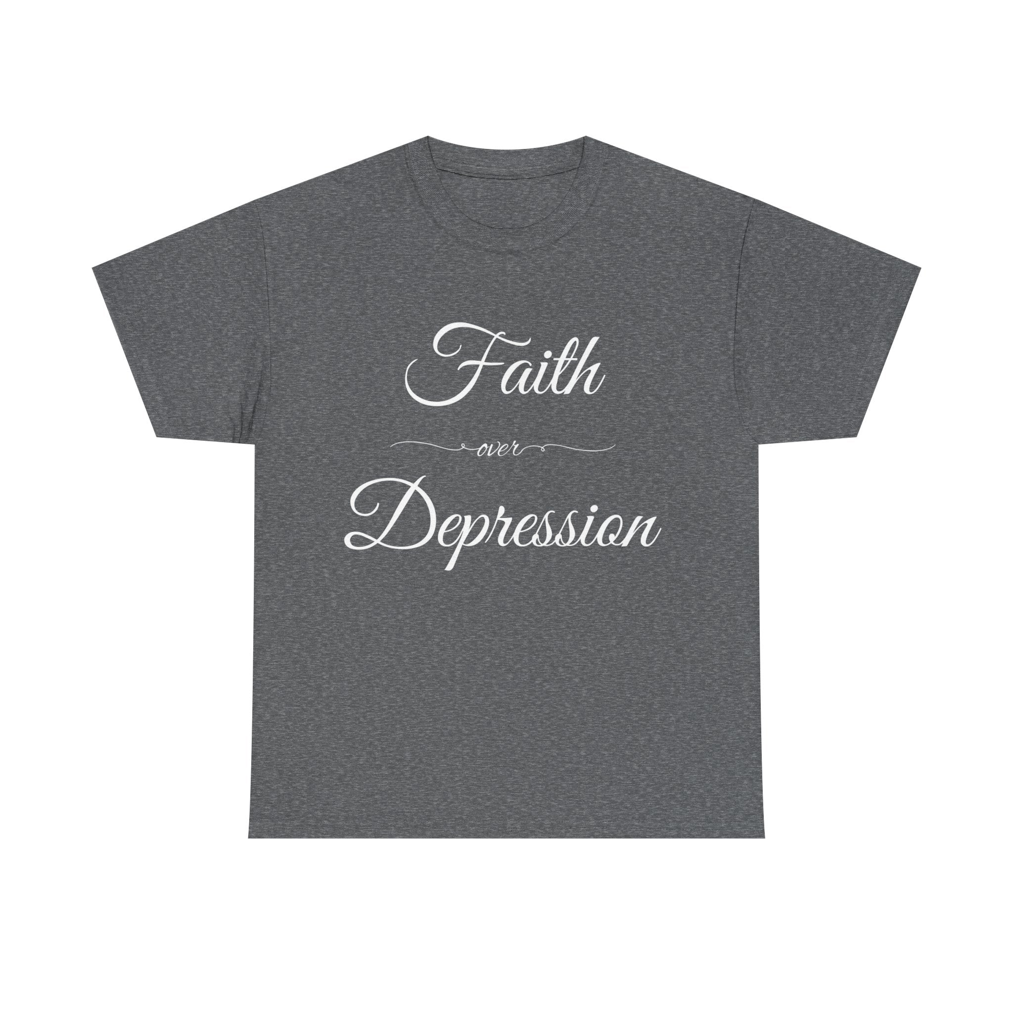 Faith Over Depression Unisex Heavy Cotton Tee | Inspirational Shirt, Mental Health Awareness Gift, Casual T-shirt, Everyday Wear, [...]
