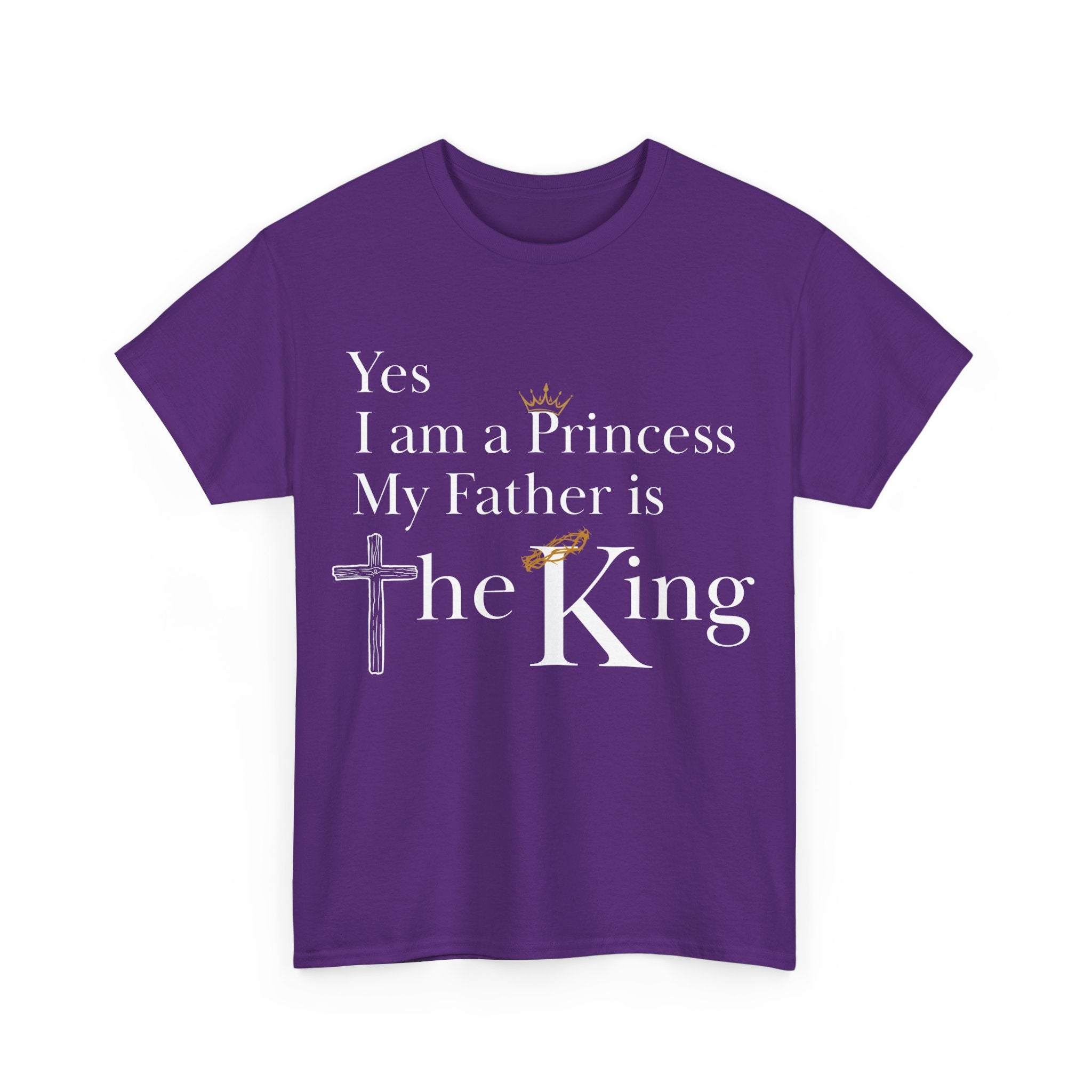 Christian Princess Tee - Inspirational Faith T-Shirt, Gift for Women, Casual Wear, Church Events, Everyday Comfort