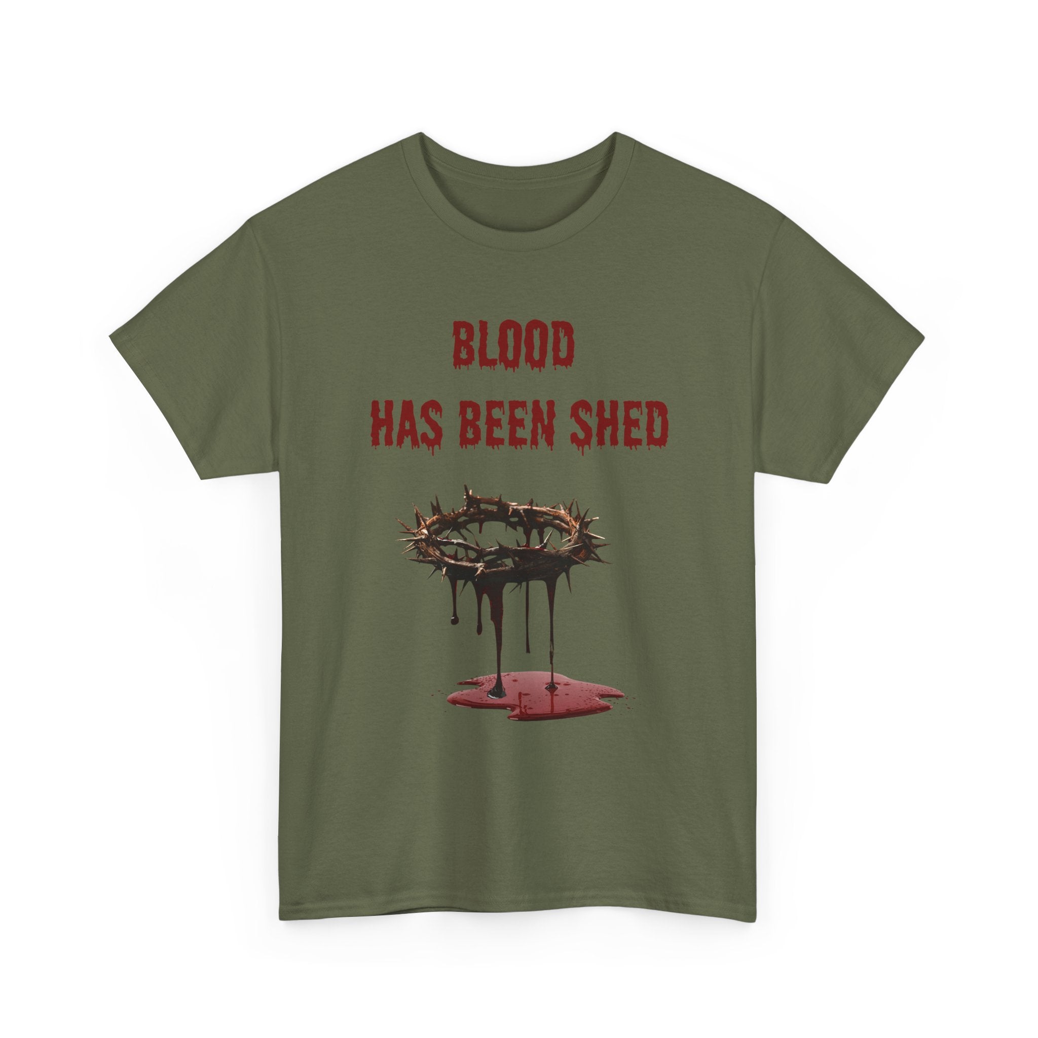 Faith-Inspired Halloween Graphic Tee, Unisex Heavy Cotton T-Shirt, Spiritual Apparel, Religious Gift, Church Event Wear, Unique Faith T-Shirt