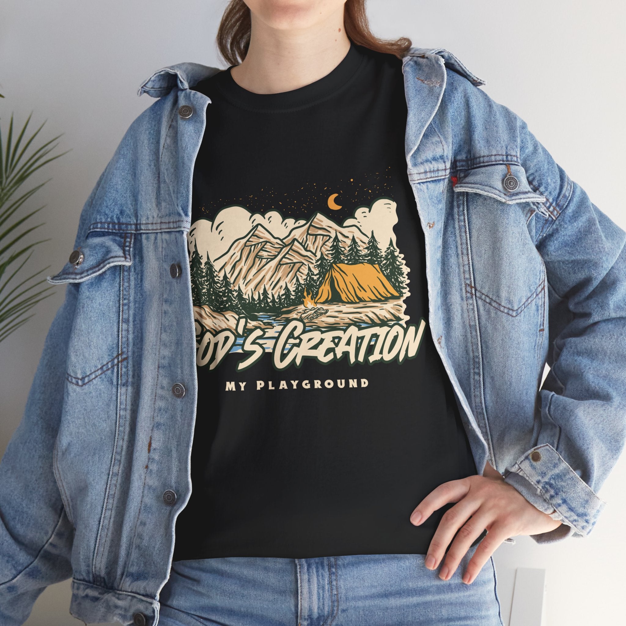 Nature-Inspired Unisex Heavy Cotton Tee, God’s Creation My Playground Shirt, Outdoor Enthusiast Apparel, Gift for Adventurers, Camping [...]