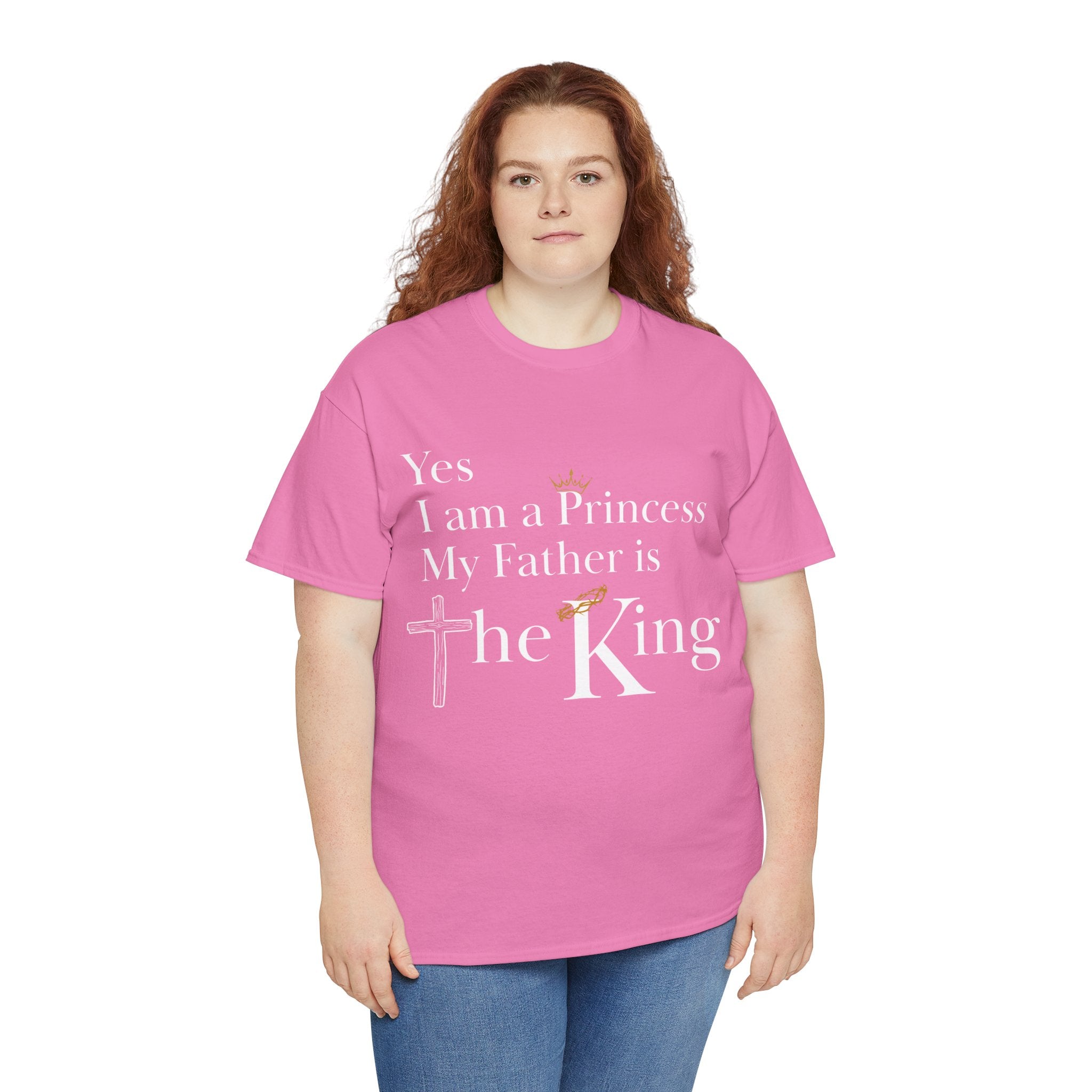 Christian Princess Tee - Inspirational Faith T-Shirt, Gift for Women, Casual Wear, Church Events, Everyday Comfort