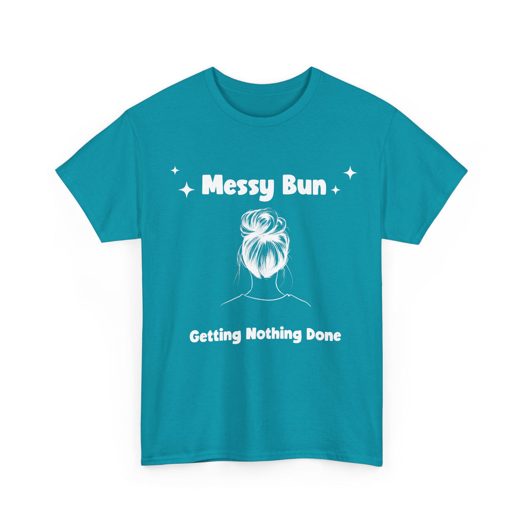 Messy Bun Getting Nothing Done Unisex Heavy Cotton Tee - Casual Everyday Tee for Home, Gift for Friends, Relaxed Fit for Women, Funny Quote Shirt, Ideal [...]