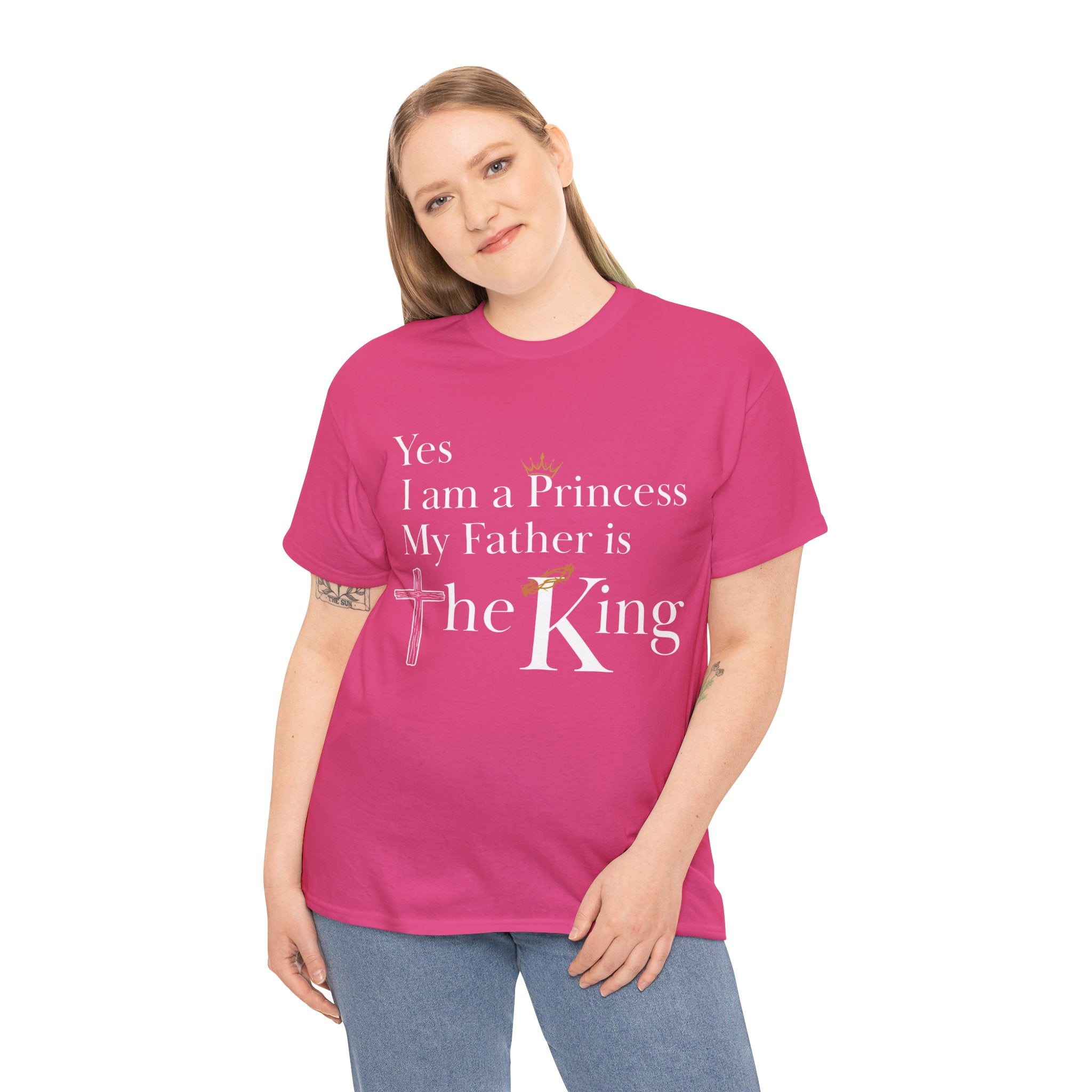 Christian Princess Tee - Inspirational Faith T-Shirt, Gift for Women, Casual Wear, Church Events, Everyday Comfort