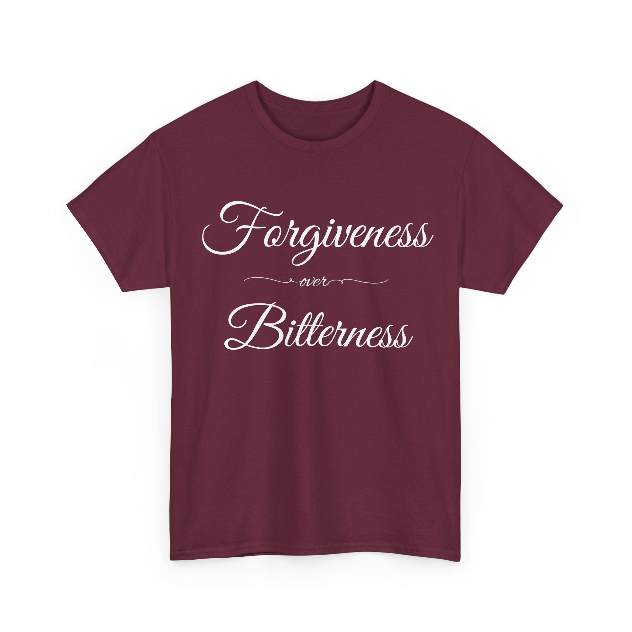 Forgiveness over Bitterness Tee, Inspirational T-Shirt, Positive Message Shirt, Unisex Cotton Tee, Thoughtful Gift for Friends