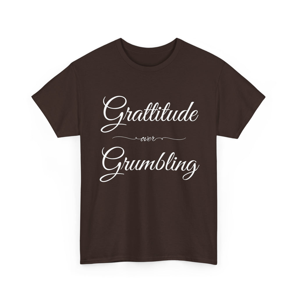 Gratitude Over Grumbling Unisex Heavy Cotton Tee - Positive Vibes T-Shirt, Gift for Friends, Motivational Clothing, Everyday Wear, [...]