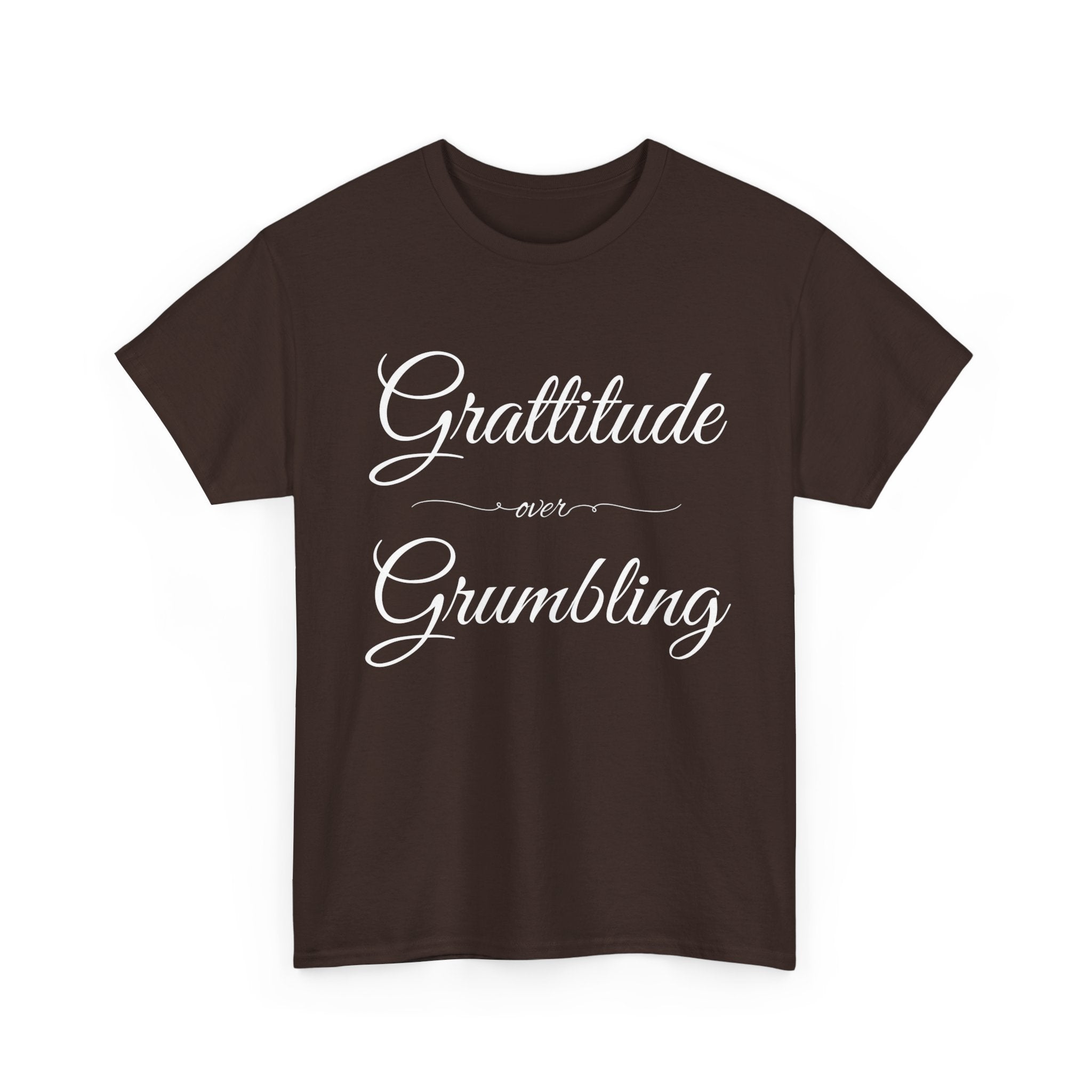 Gratitude Over Grumbling Unisex Heavy Cotton Tee - Positive Vibes T-Shirt, Gift for Friends, Motivational Clothing, Everyday Wear, [...]