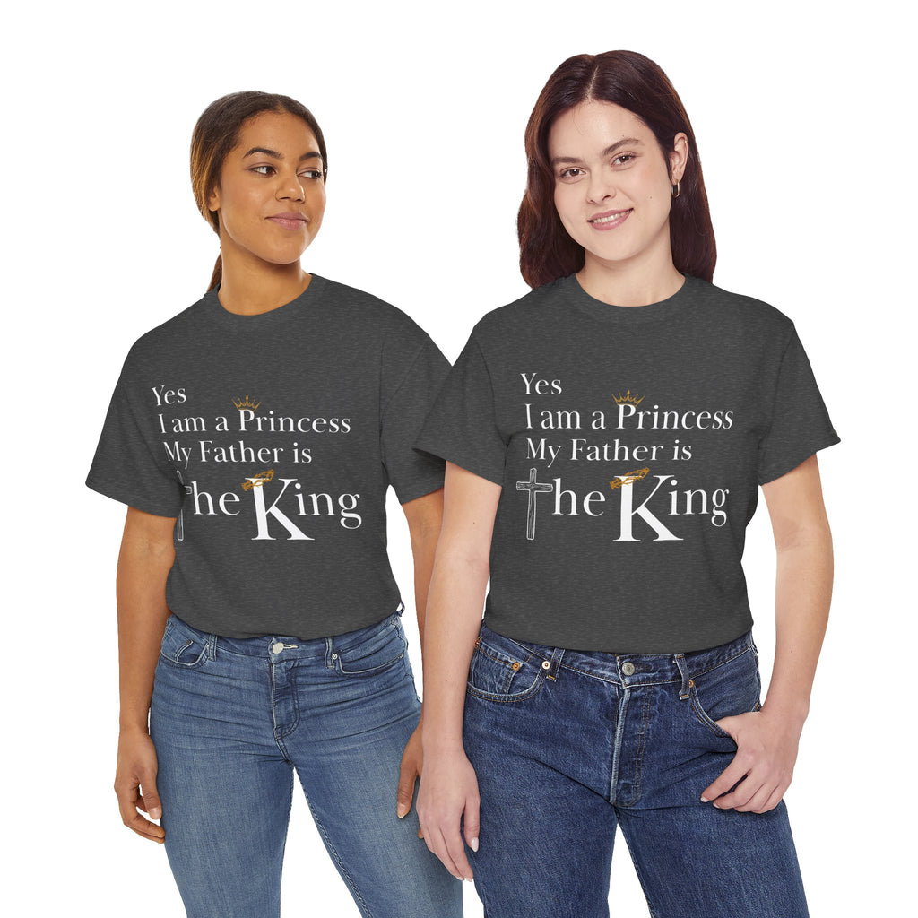 Christian Princess Tee - Inspirational Faith T-Shirt, Gift for Women, Casual Wear, Church Events, Everyday Comfort