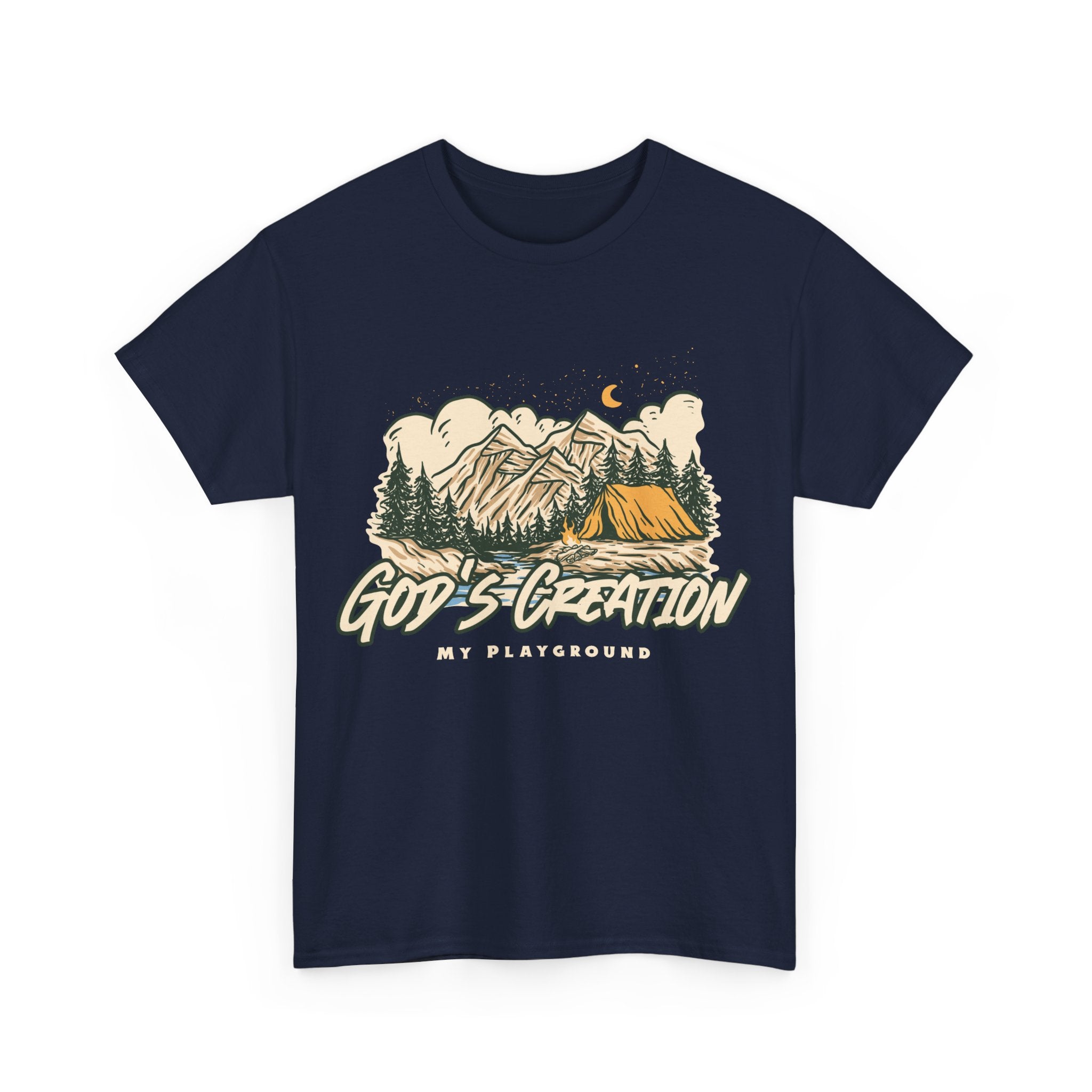 Nature-Inspired Unisex Heavy Cotton Tee, God’s Creation My Playground Shirt, Outdoor Enthusiast Apparel, Gift for Adventurers, Camping [...]