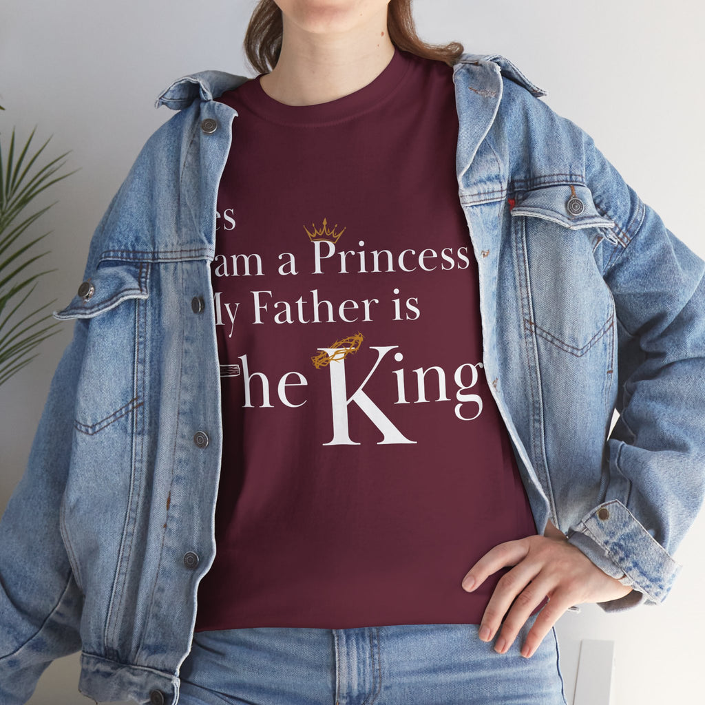 Christian Princess Tee - Inspirational Faith T-Shirt, Gift for Women, Casual Wear, Church Events, Everyday Comfort