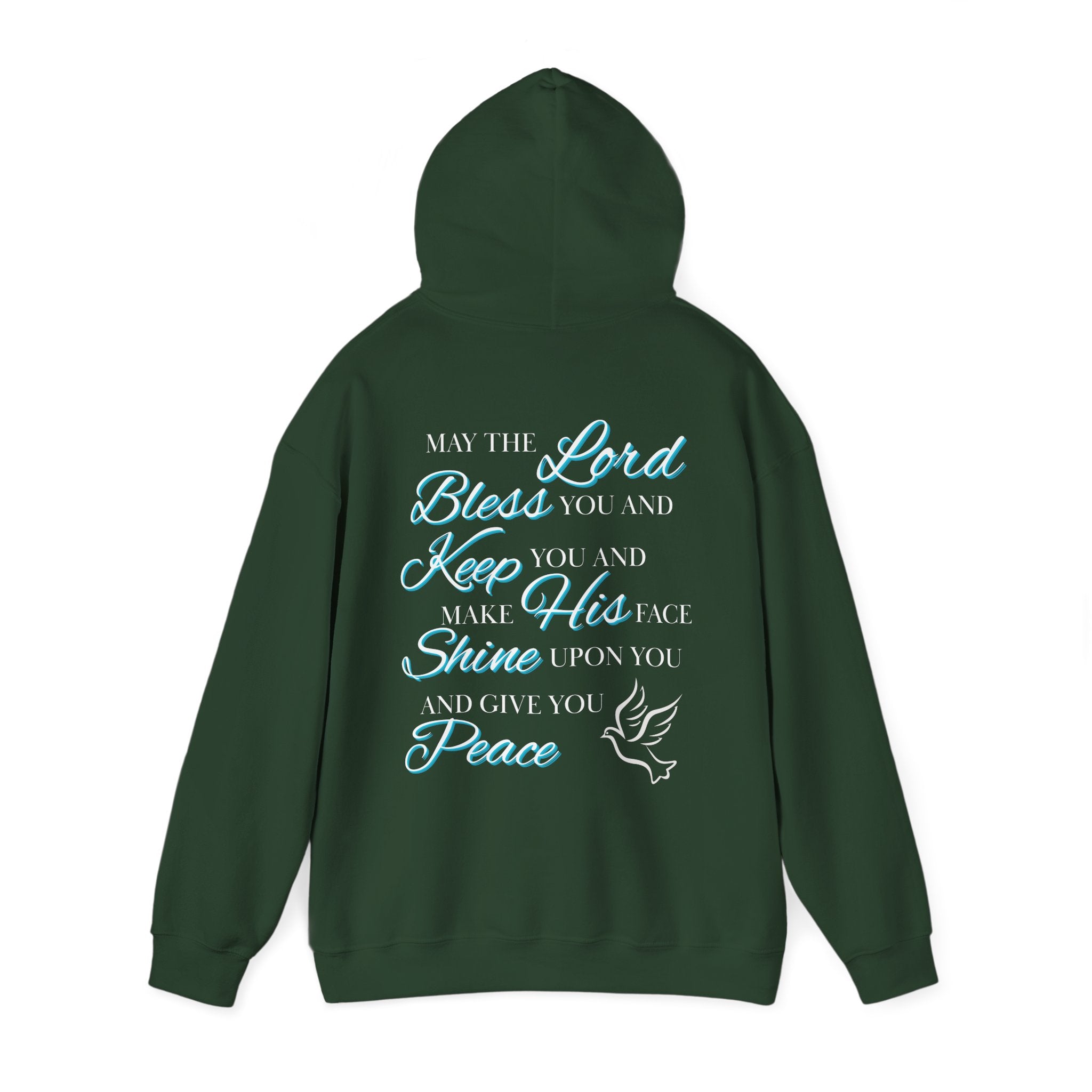 May The Lord Bless You And Keep You - Design on Back Hoodie