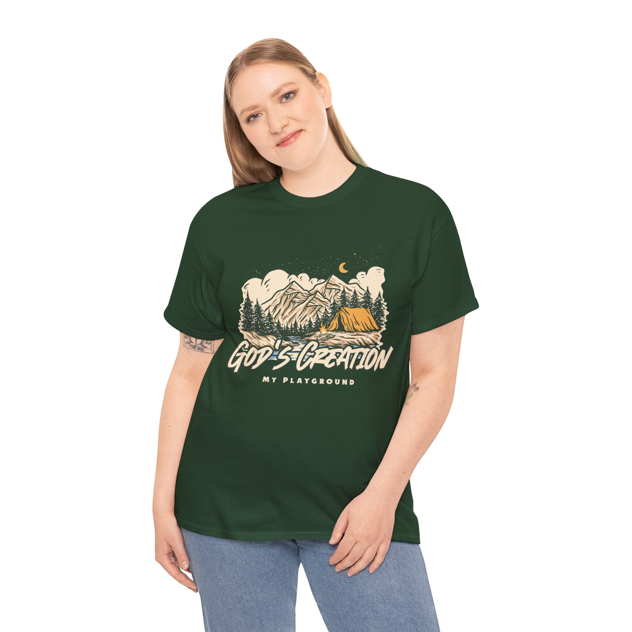 Nature-Inspired Unisex Heavy Cotton Tee, God’s Creation My Playground Shirt, Outdoor Enthusiast Apparel, Gift for Adventurers, Camping [...]