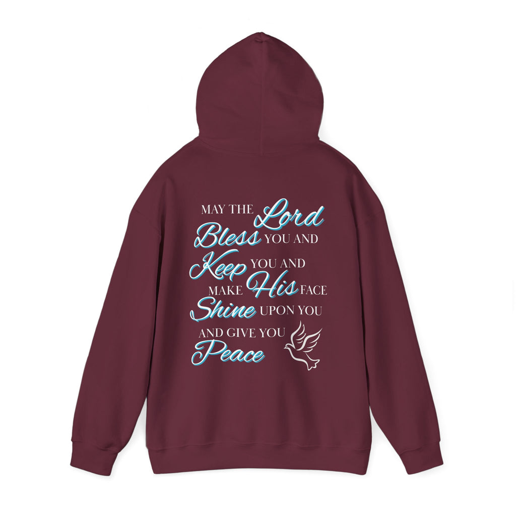 May The Lord Bless You And Keep You - Design on Back Hoodie