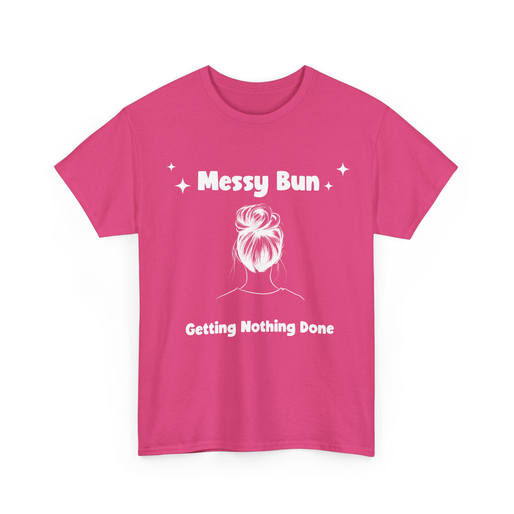 Messy Bun Getting Nothing Done Unisex Heavy Cotton Tee - Casual Everyday Tee for Home, Gift for Friends, Relaxed Fit for Women, Funny Quote Shirt, Ideal [...]