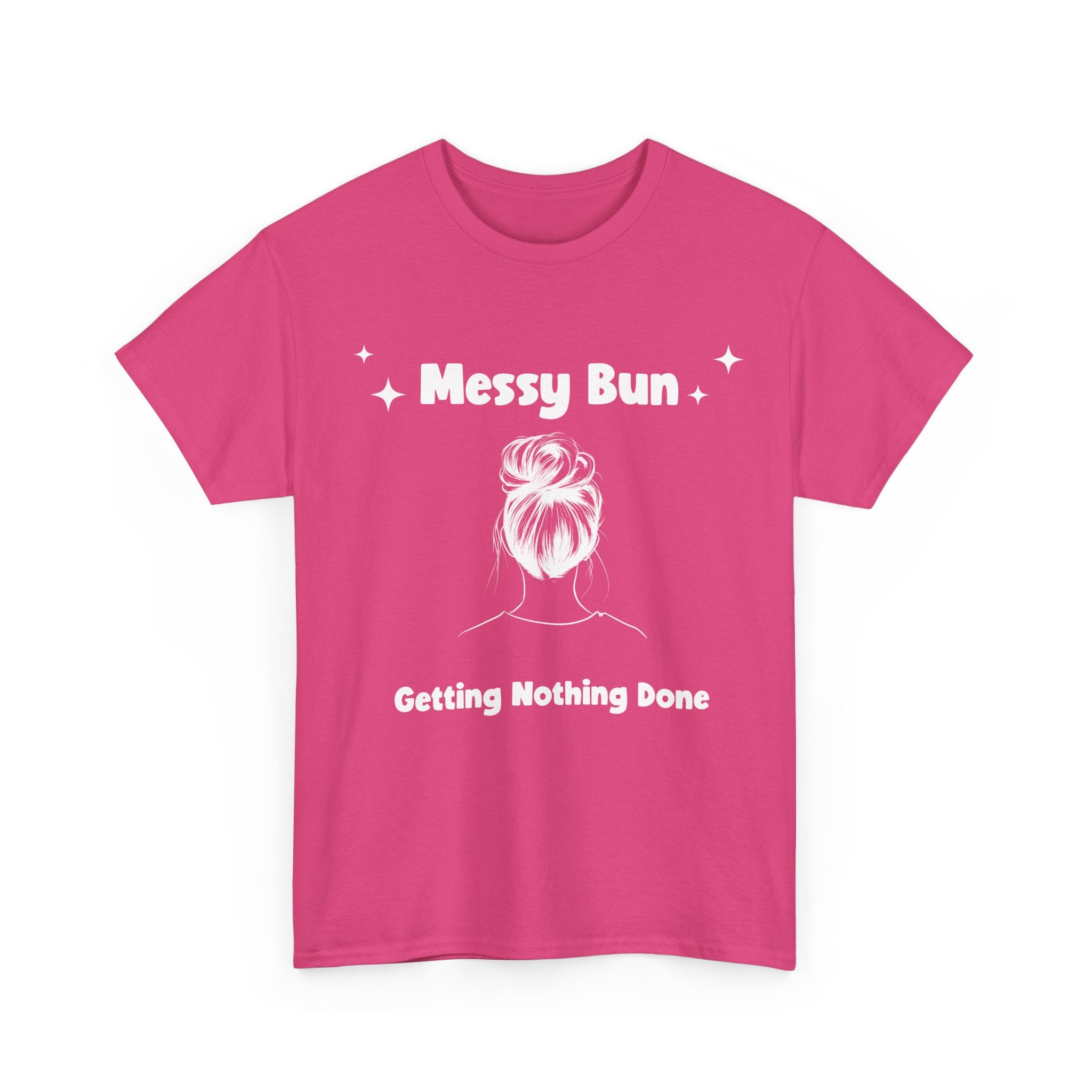 Messy Bun Getting Nothing Done Unisex Heavy Cotton Tee - Casual Everyday Tee for Home, Gift for Friends, Relaxed Fit for Women, Funny Quote Shirt, Ideal [...]