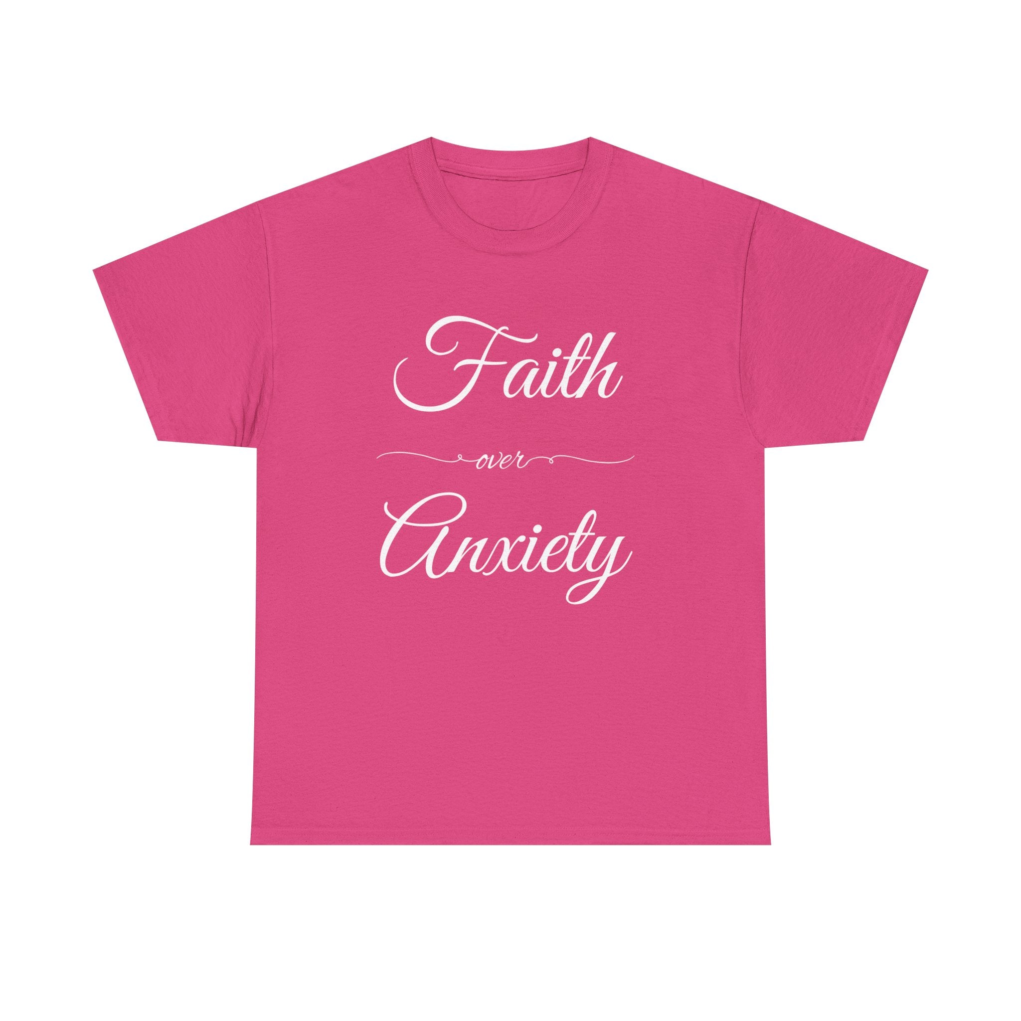 Faith Over Anxiety Unisex Heavy Cotton Tee, Motivational T-Shirt for Stress Relief, Mindfulness Apparel, Gift for Mental Health [...]