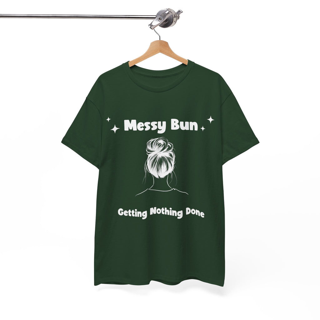 Messy Bun Getting Nothing Done Unisex Heavy Cotton Tee - Casual Everyday Tee for Home, Gift for Friends, Relaxed Fit for Women, Funny Quote Shirt, Ideal [...]