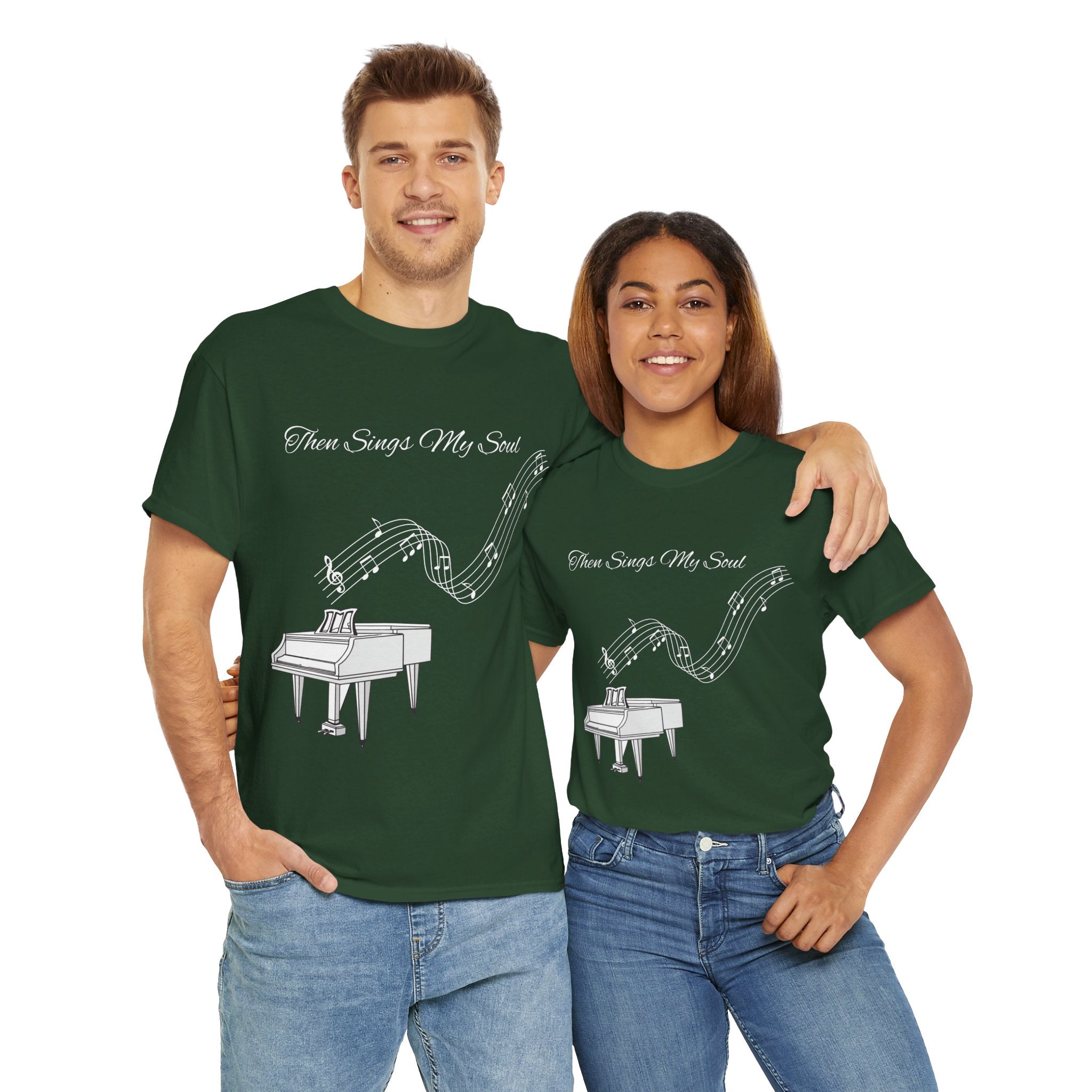 Melodic Soul Unisex Tee | Music Lover's Gift, Creative Expression, Casual Wear, Piano Art, Gift for Musicians