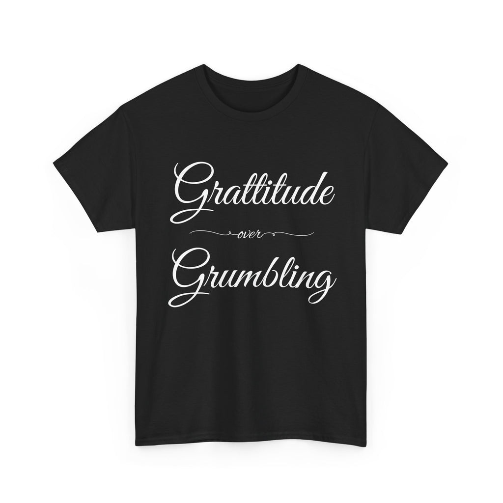 Gratitude Over Grumbling Unisex Heavy Cotton Tee - Positive Vibes T-Shirt, Gift for Friends, Motivational Clothing, Everyday Wear, [...]
