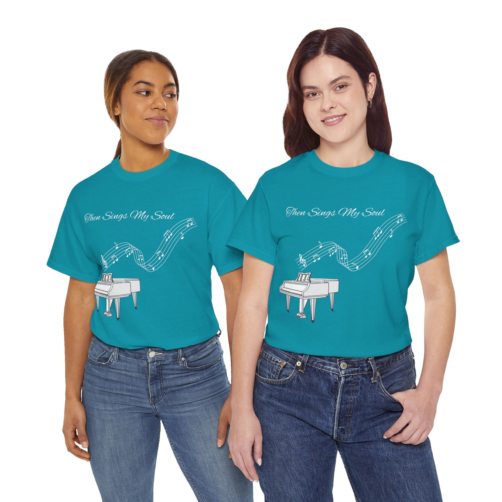 Melodic Soul Unisex Tee | Music Lover's Gift, Creative Expression, Casual Wear, Piano Art, Gift for Musicians