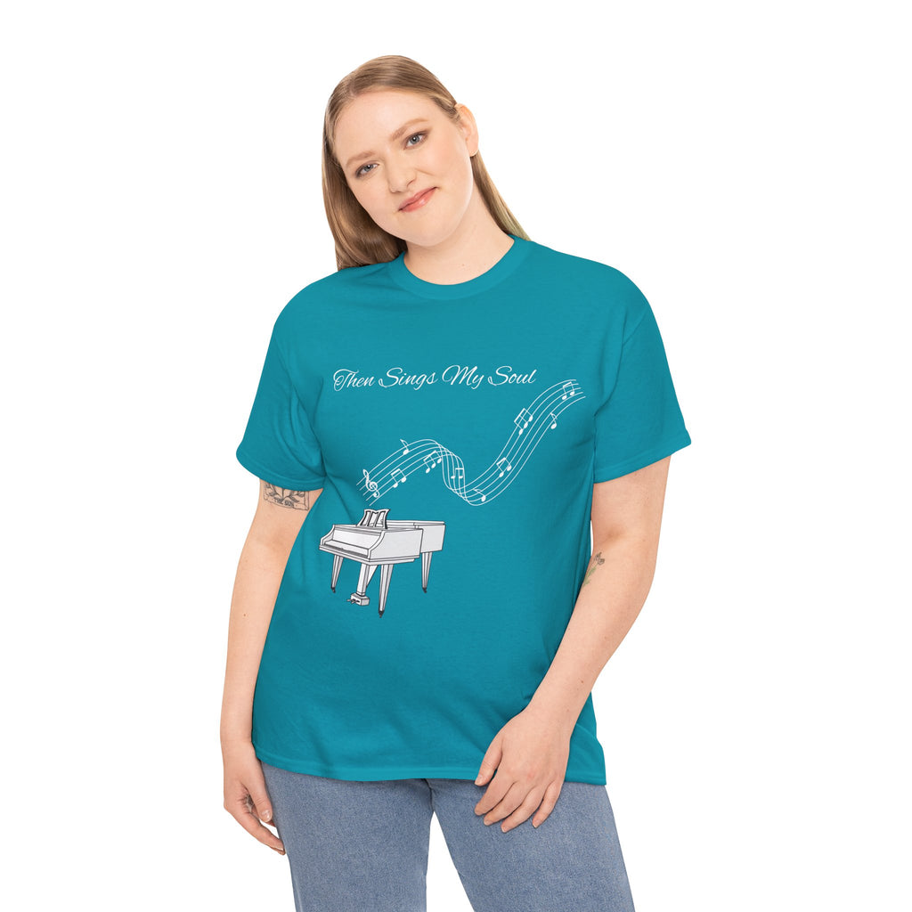 Melodic Soul Unisex Tee | Music Lover's Gift, Creative Expression, Casual Wear, Piano Art, Gift for Musicians