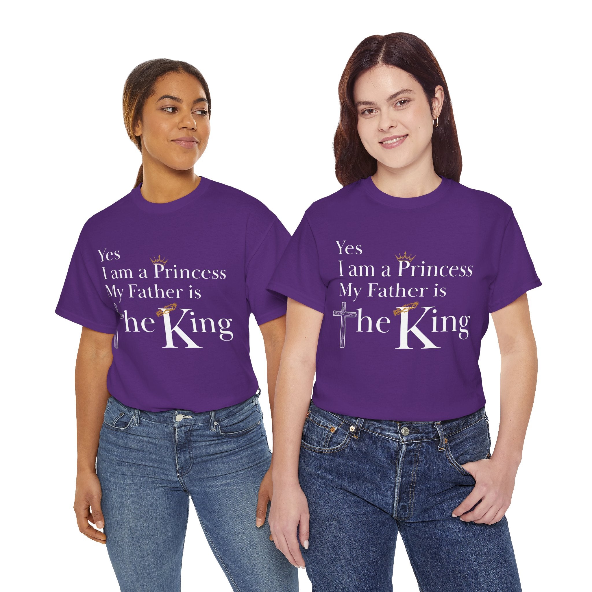 Christian Princess Tee - Inspirational Faith T-Shirt, Gift for Women, Casual Wear, Church Events, Everyday Comfort
