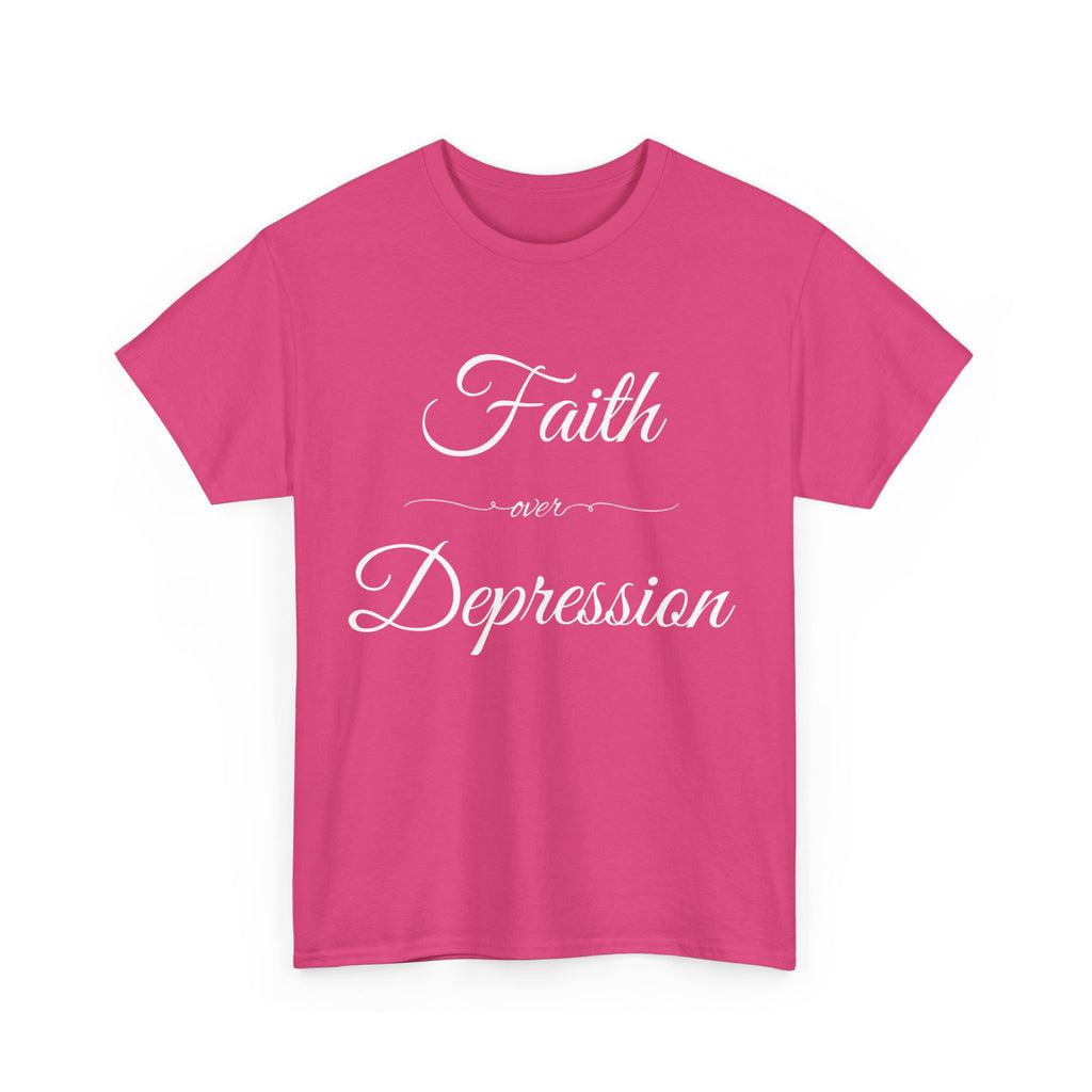 Faith Over Depression Unisex Heavy Cotton Tee | Inspirational Shirt, Mental Health Awareness Gift, Casual T-shirt, Everyday Wear, [...]