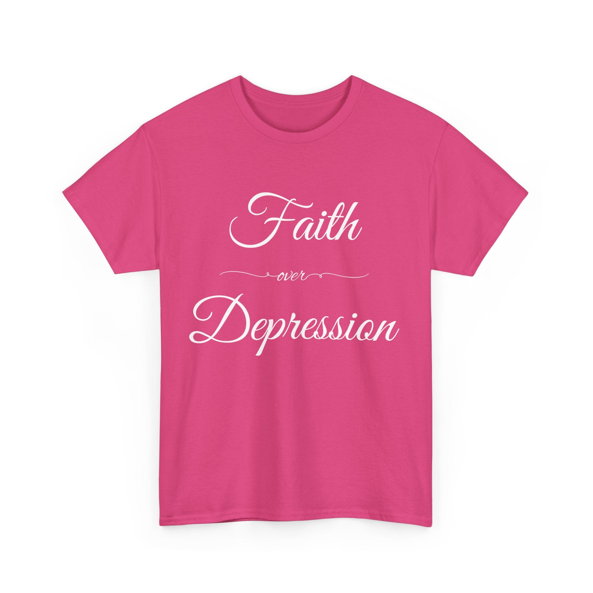 Faith Over Depression Unisex Heavy Cotton Tee | Inspirational Shirt, Mental Health Awareness Gift, Casual T-shirt, Everyday Wear, [...]
